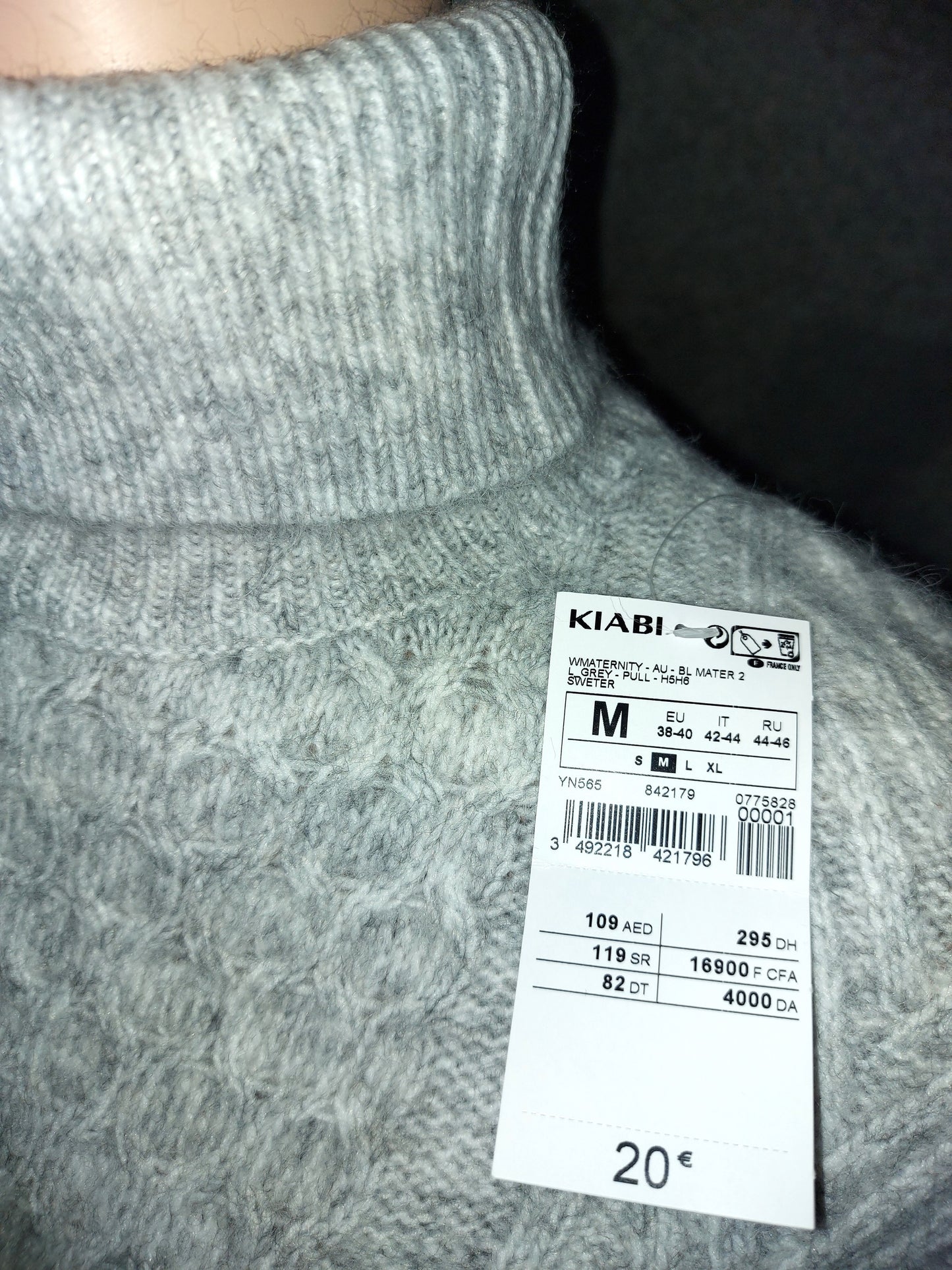 ,,Kiabi" minkštutis, šiltas megztukas (M-3XL).