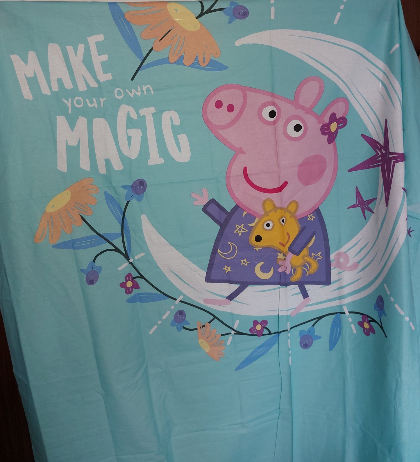 ,,PeppaPig" medvilninė paklodė (160/280).