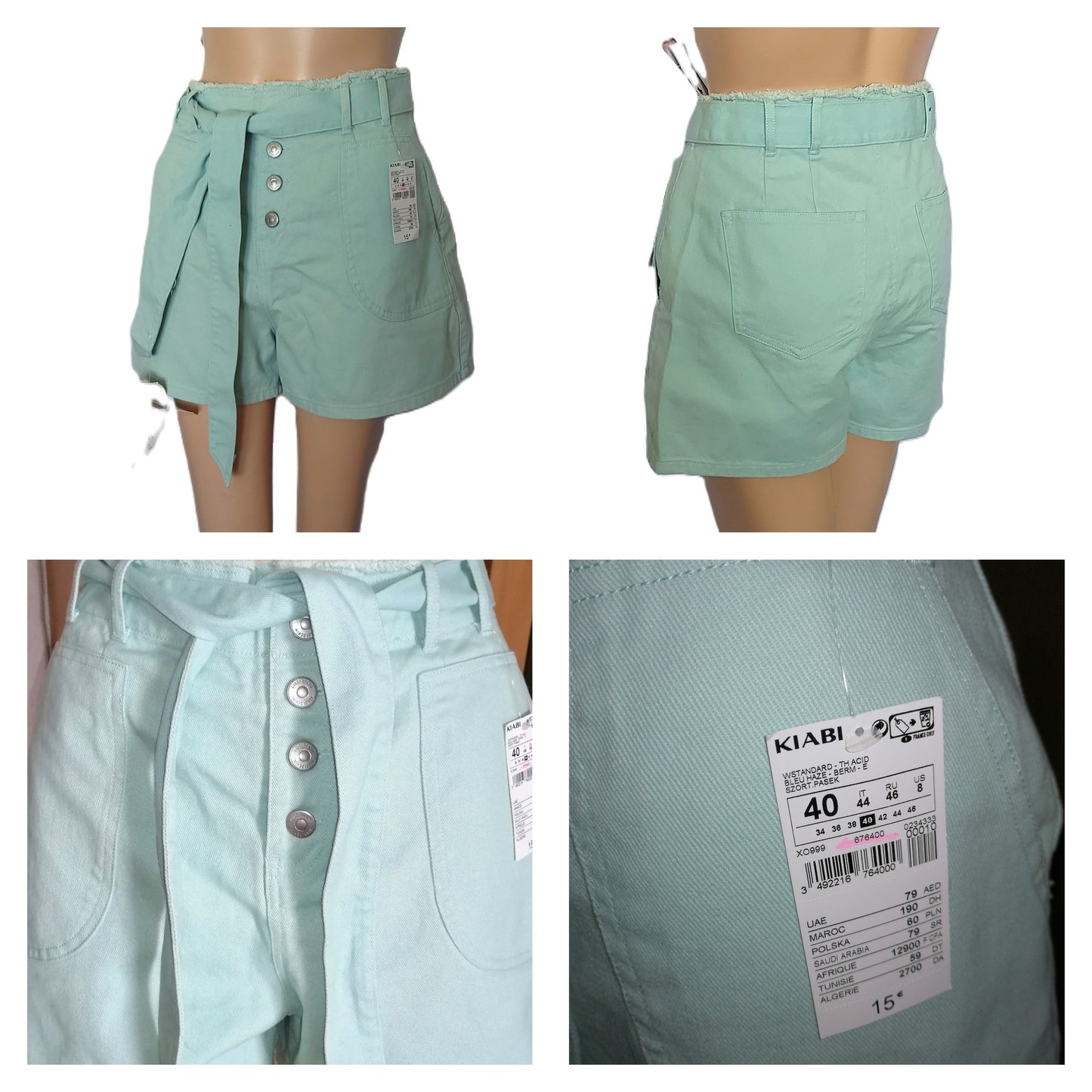 ,,Kiabi" džinsiniai šortai (40 dydis).