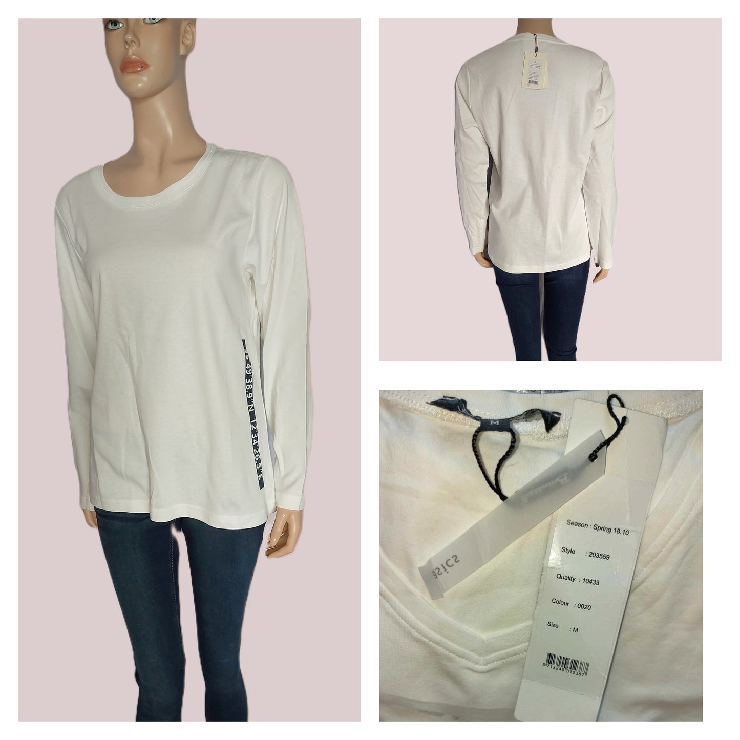 ,,B.Coastline" storo trikotažo medvilninė palaidinė (L-2XL).