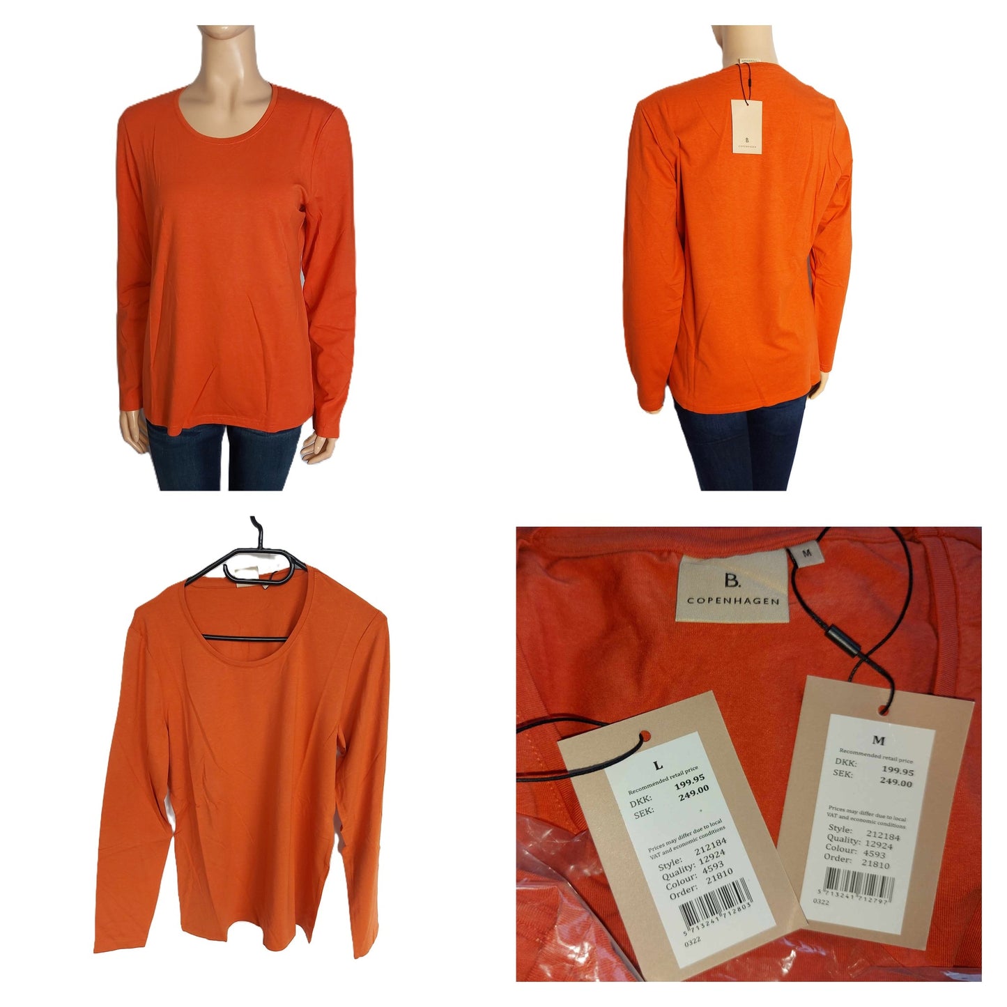 ,,B. copenhagen" trikotažinė palaidinė (M-XL).
