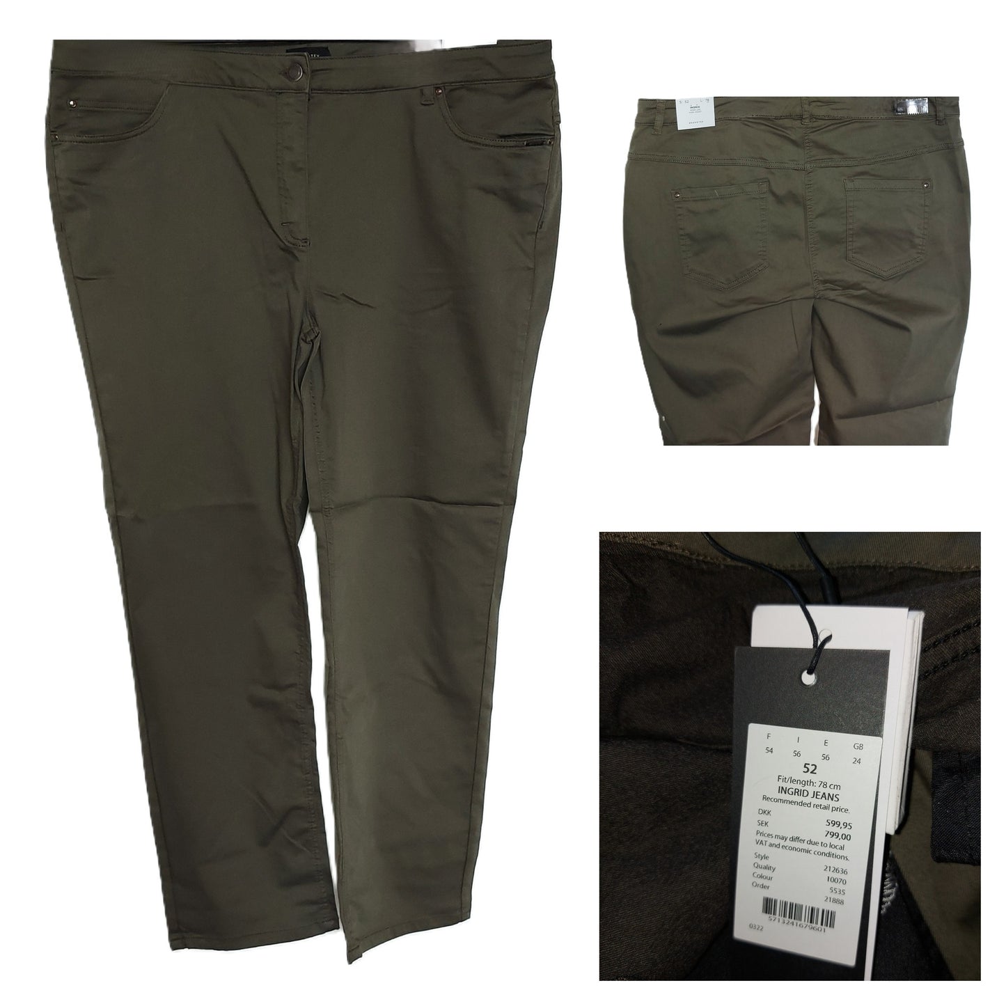 ,,Brandtex" labai tamprūs džinsai (52 dydis).