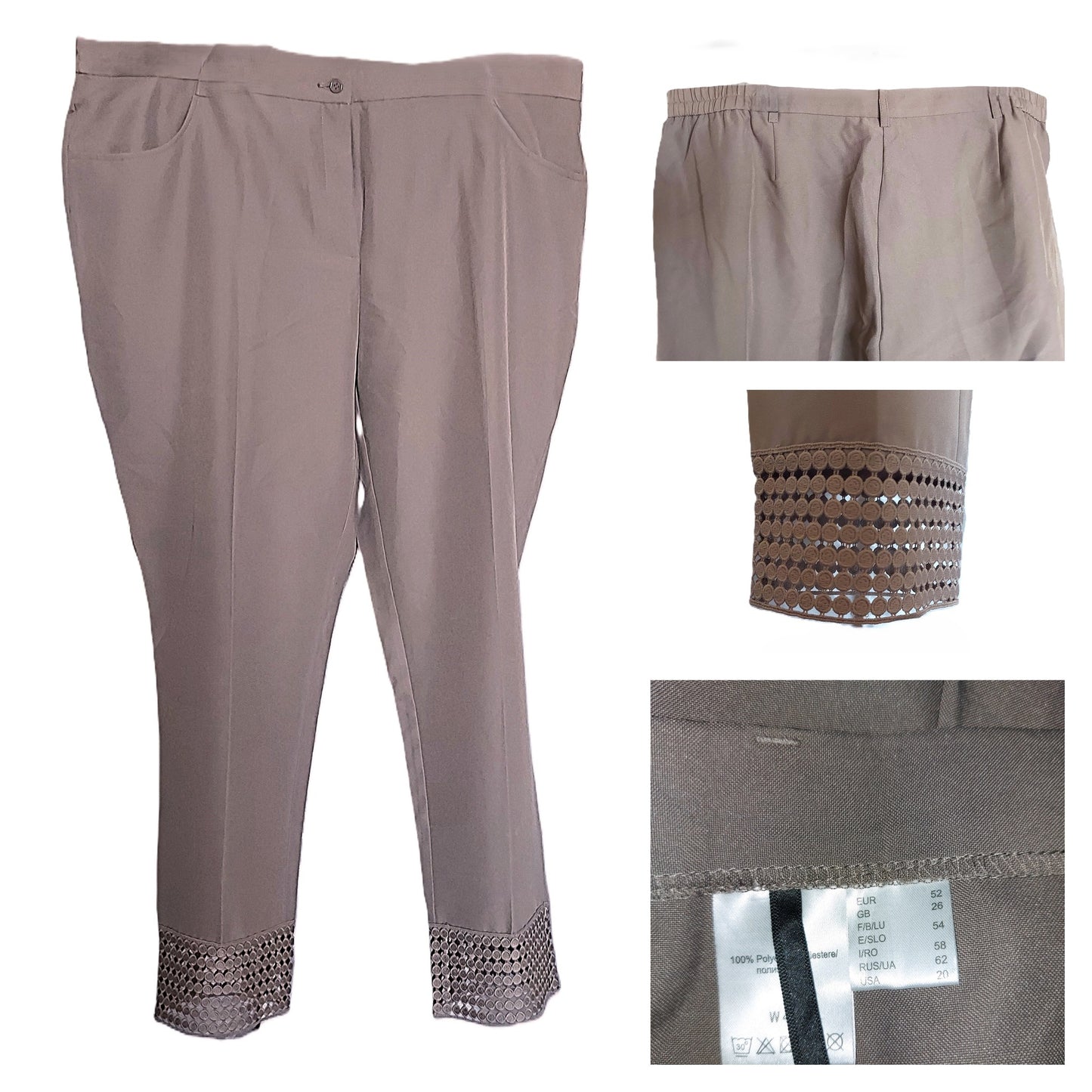 Vokiškos kostiuminės kelnės (52 dydis).