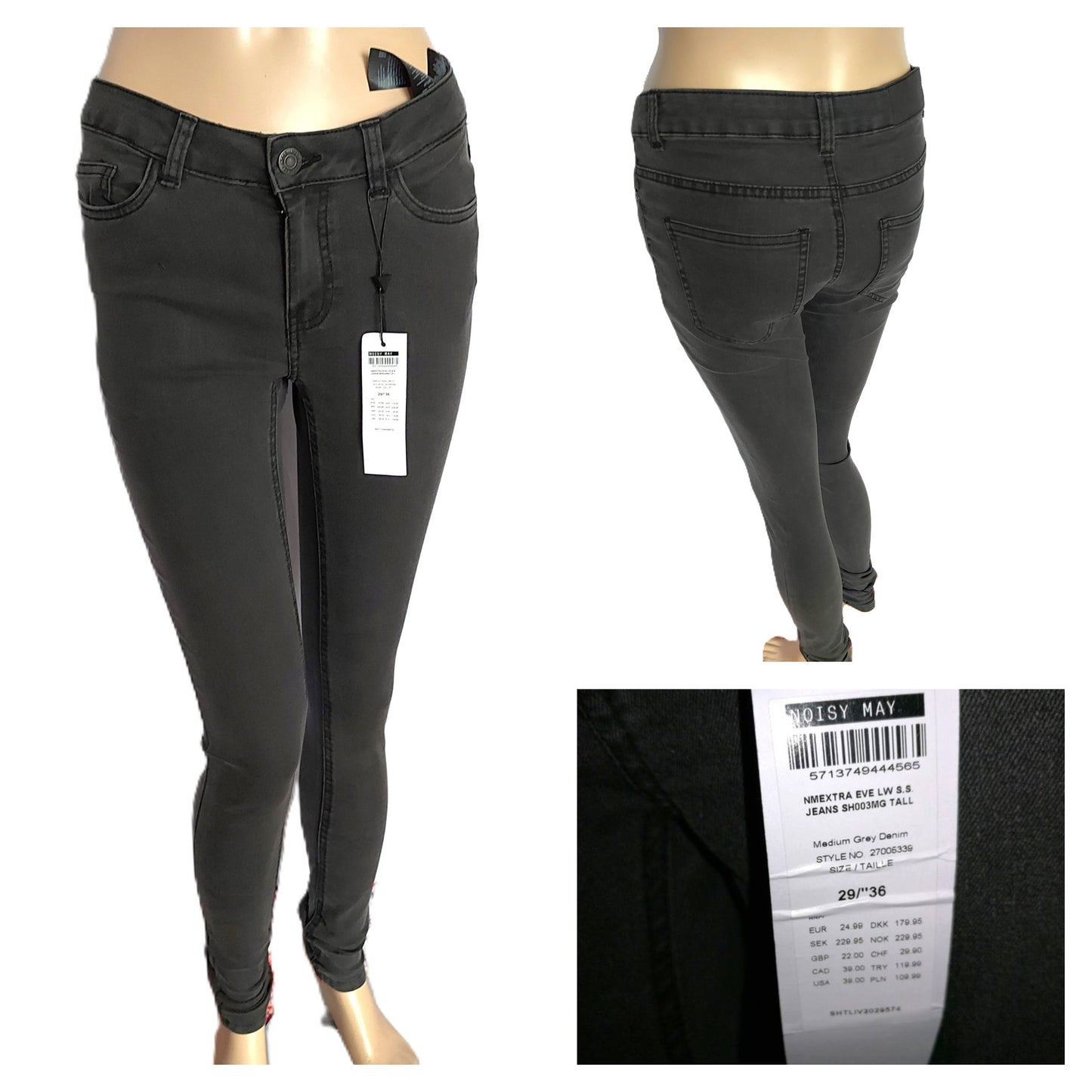 ,,NOISY MAY" aptempti, nestori džinsai (36 dydis).