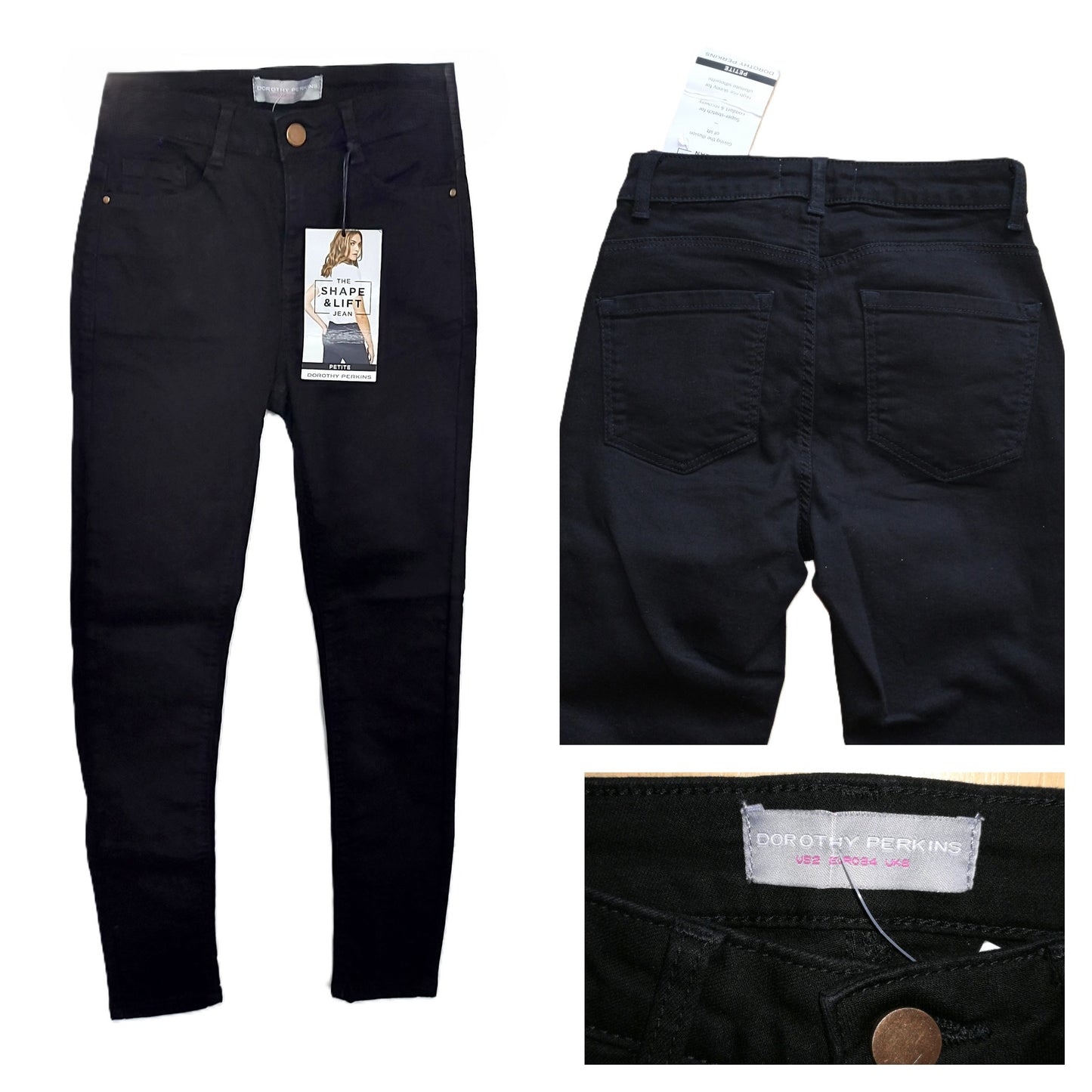 ,,DOROTHY PERKINS" Prtite stiliaus džinsai (34 dydis).