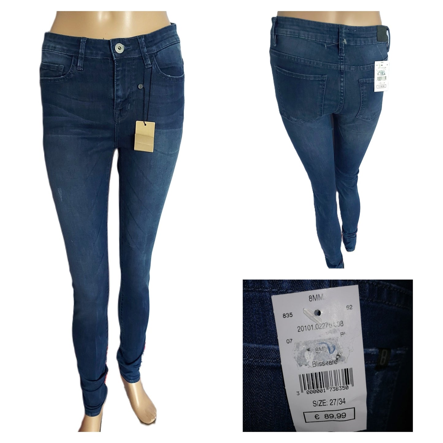 ,,8MM" kokybiški džinsa (34 dydis).