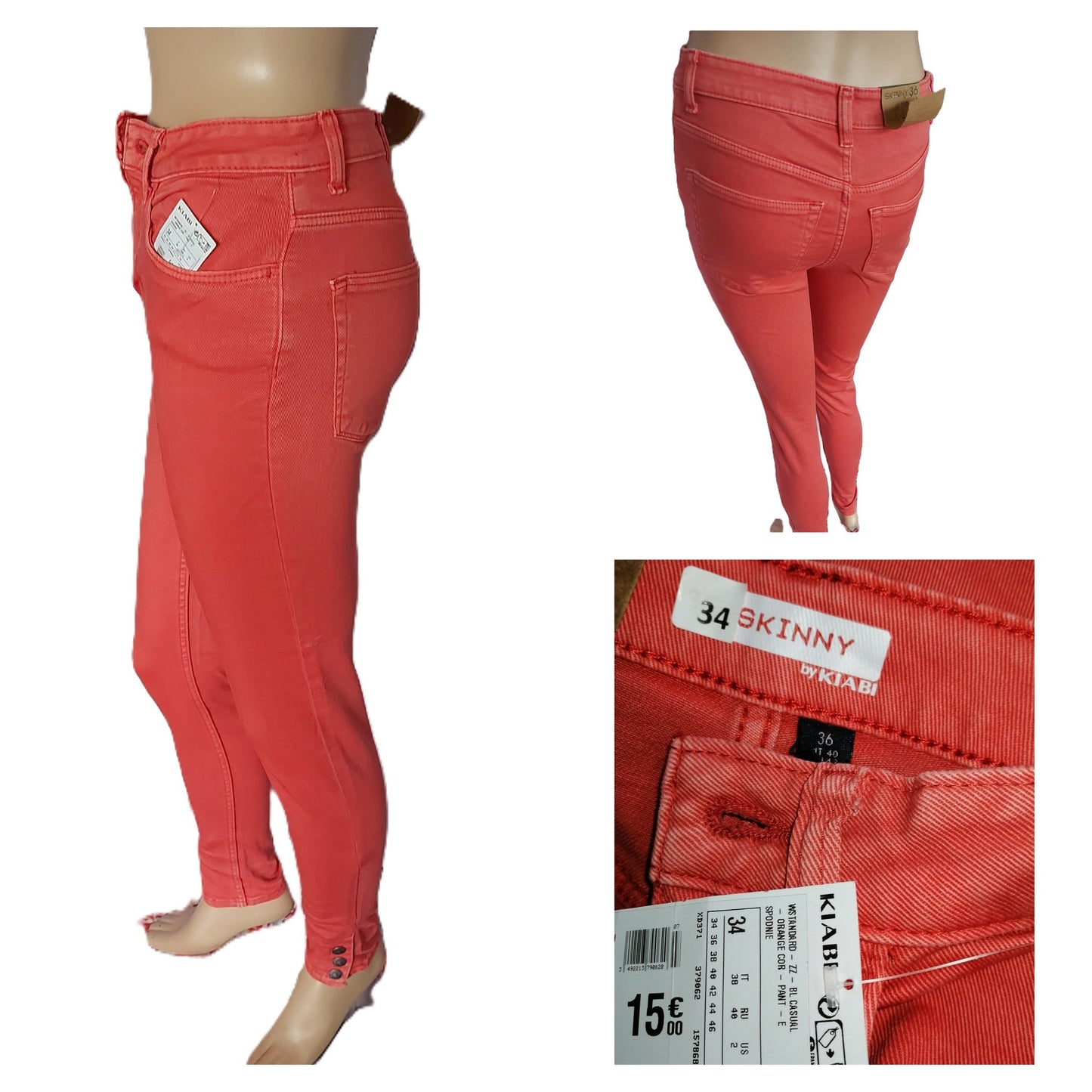 ,,KIABI" Skinny stiliaus džinsai (34 dydis).