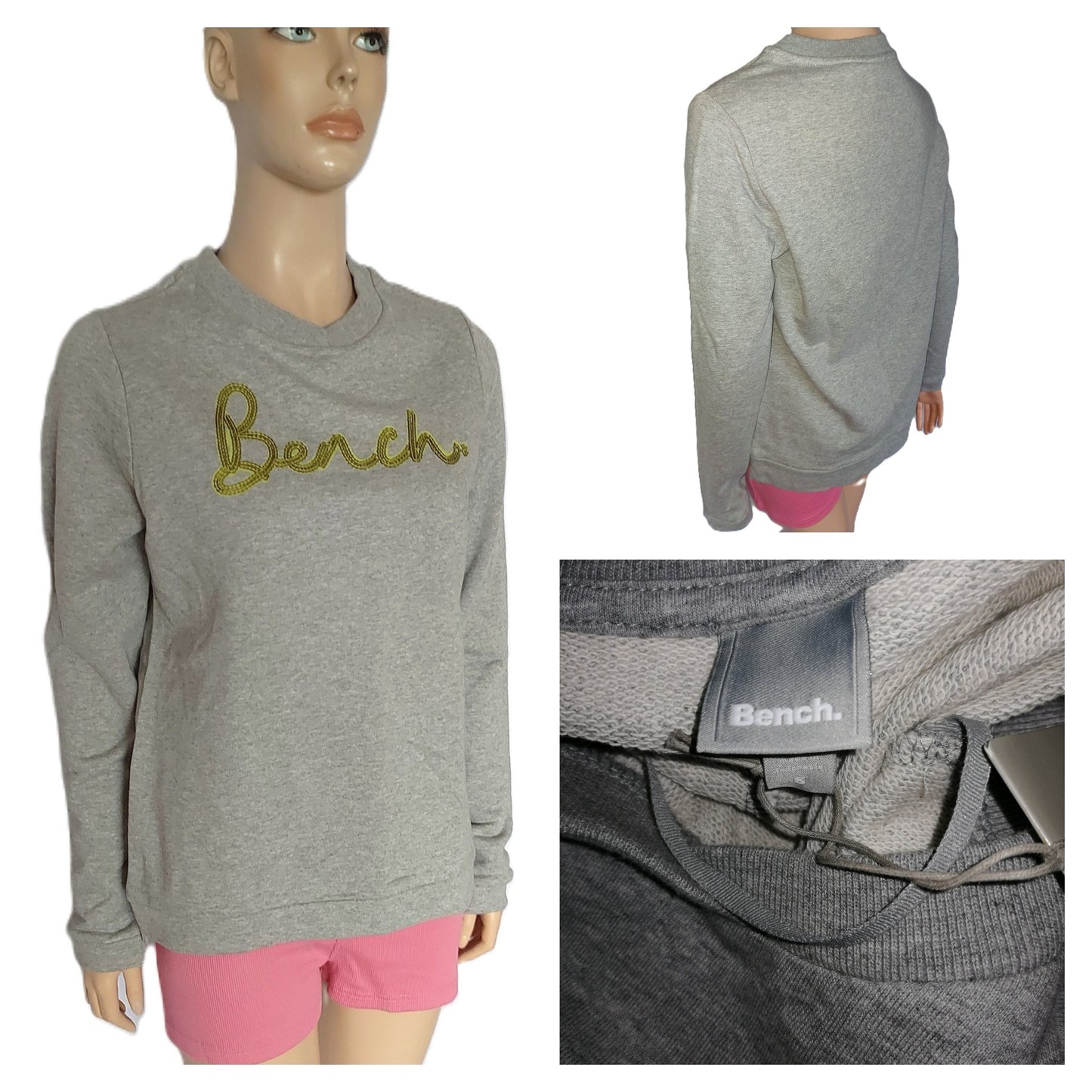 ,,BENCH" džemperis su blizgiu , puošta žvyneliais.