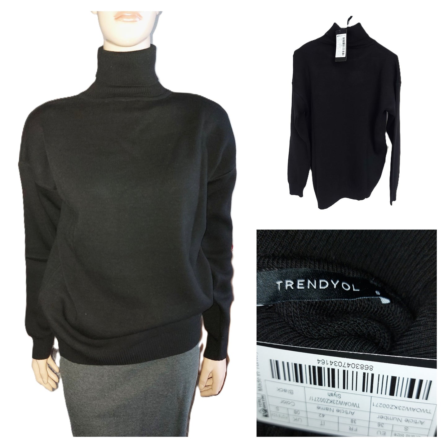 ,,TRENDYOL" vidutinio storio megztukas (S-XL).