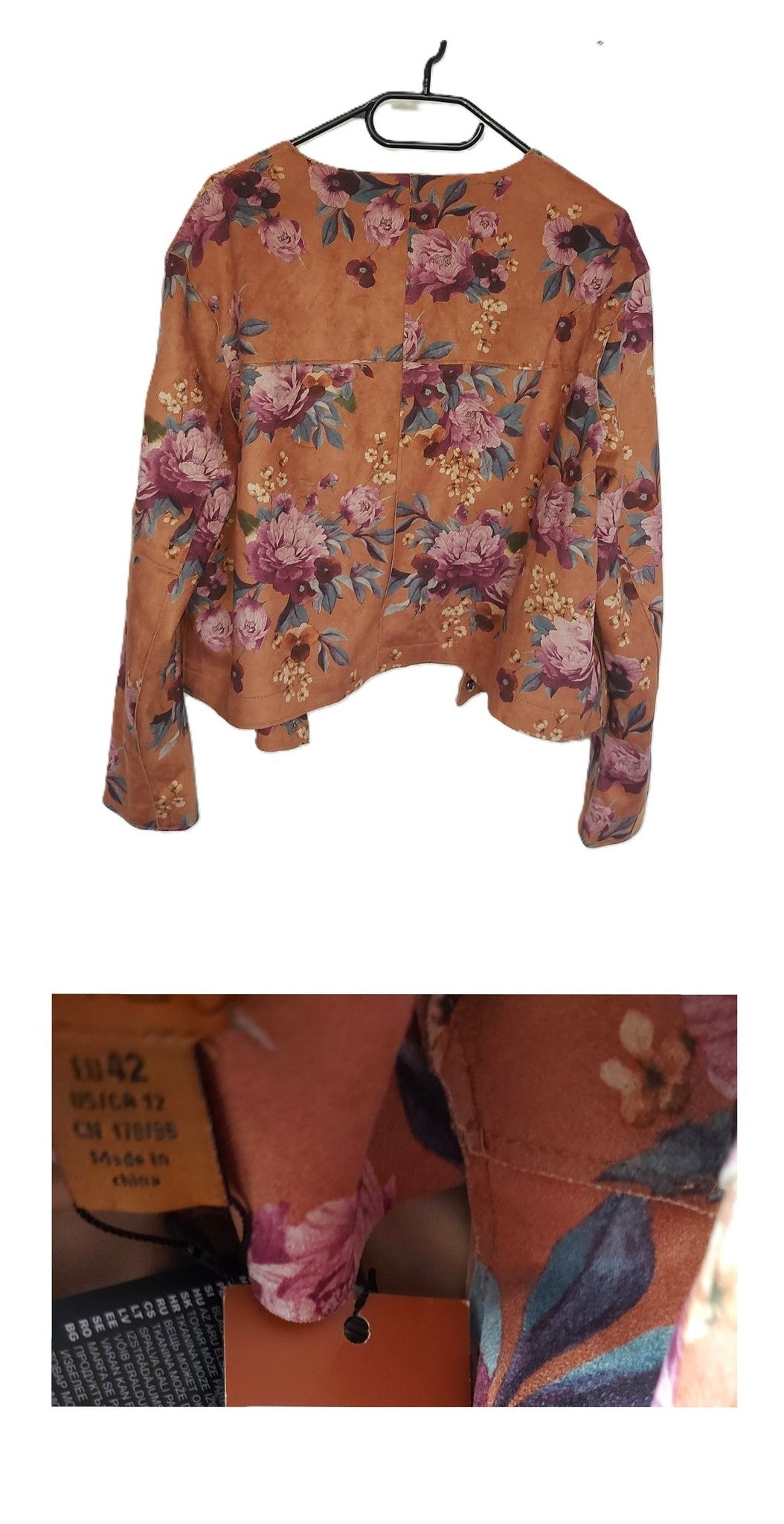 ,,AMISU" švarkelis dirbtinio dailaus zomšo (XL-3XL dydžiui).