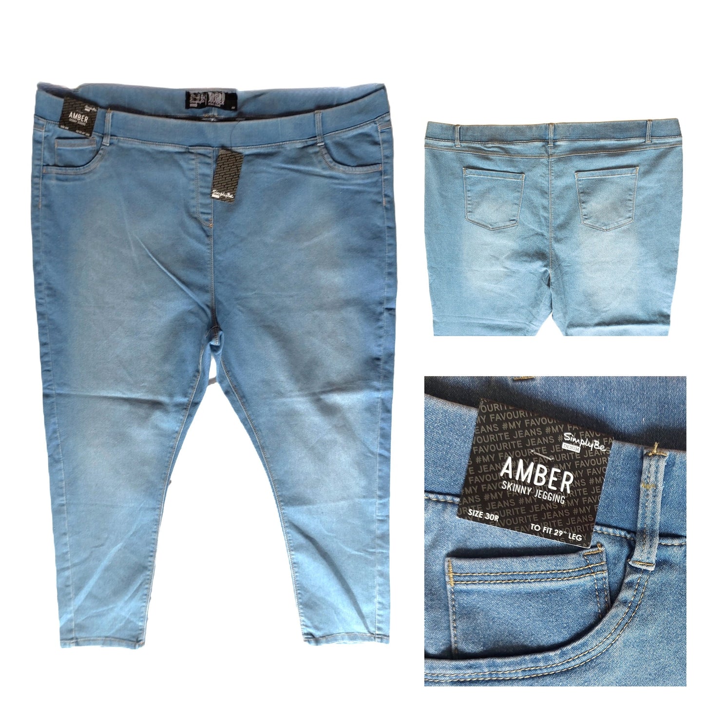 ,,AMBER" Skinny stiliaus džinsai (58 dydis).