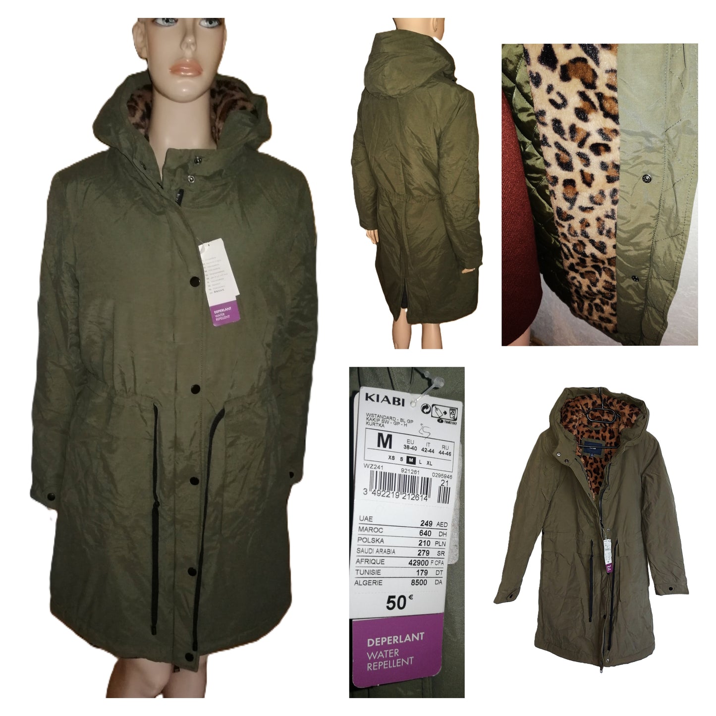 ,,KIABI" ilga parka (38-40 dydis).