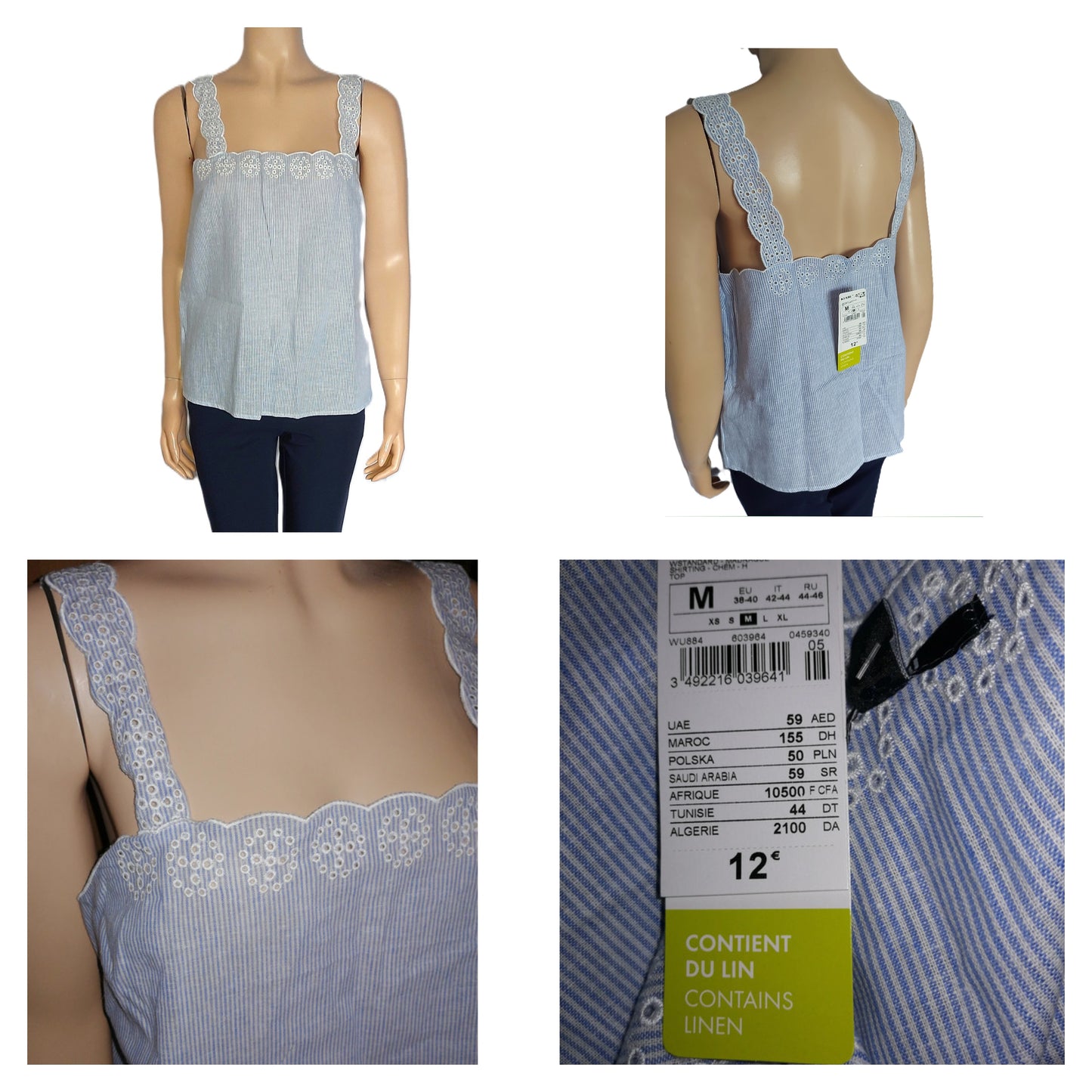 ,,Kiabi" lengva palaidinė su linu (38-40 dydis).