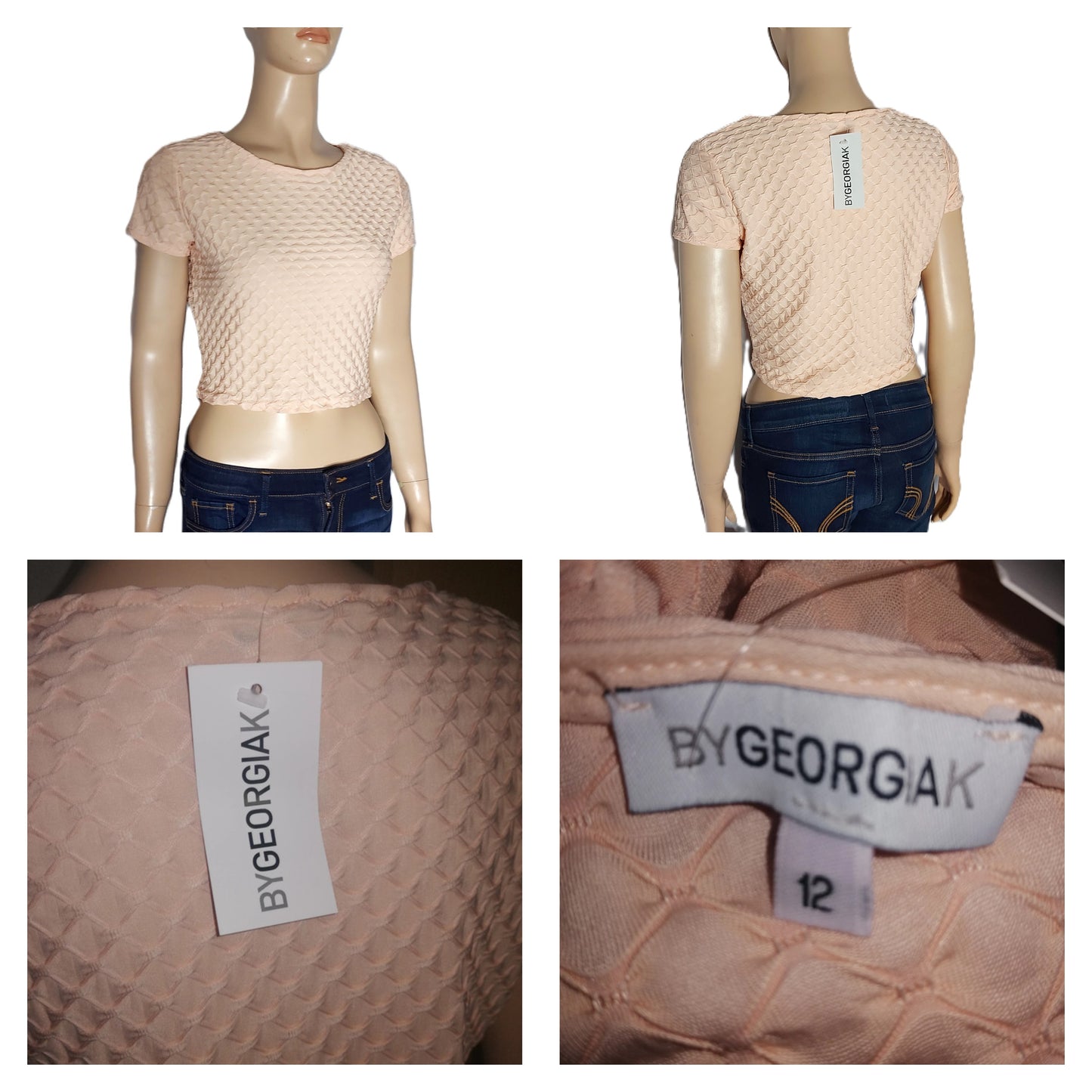 ,,BYGEORGIAK" palaidinė ,,Crop top" stiliaus (12 dydis).