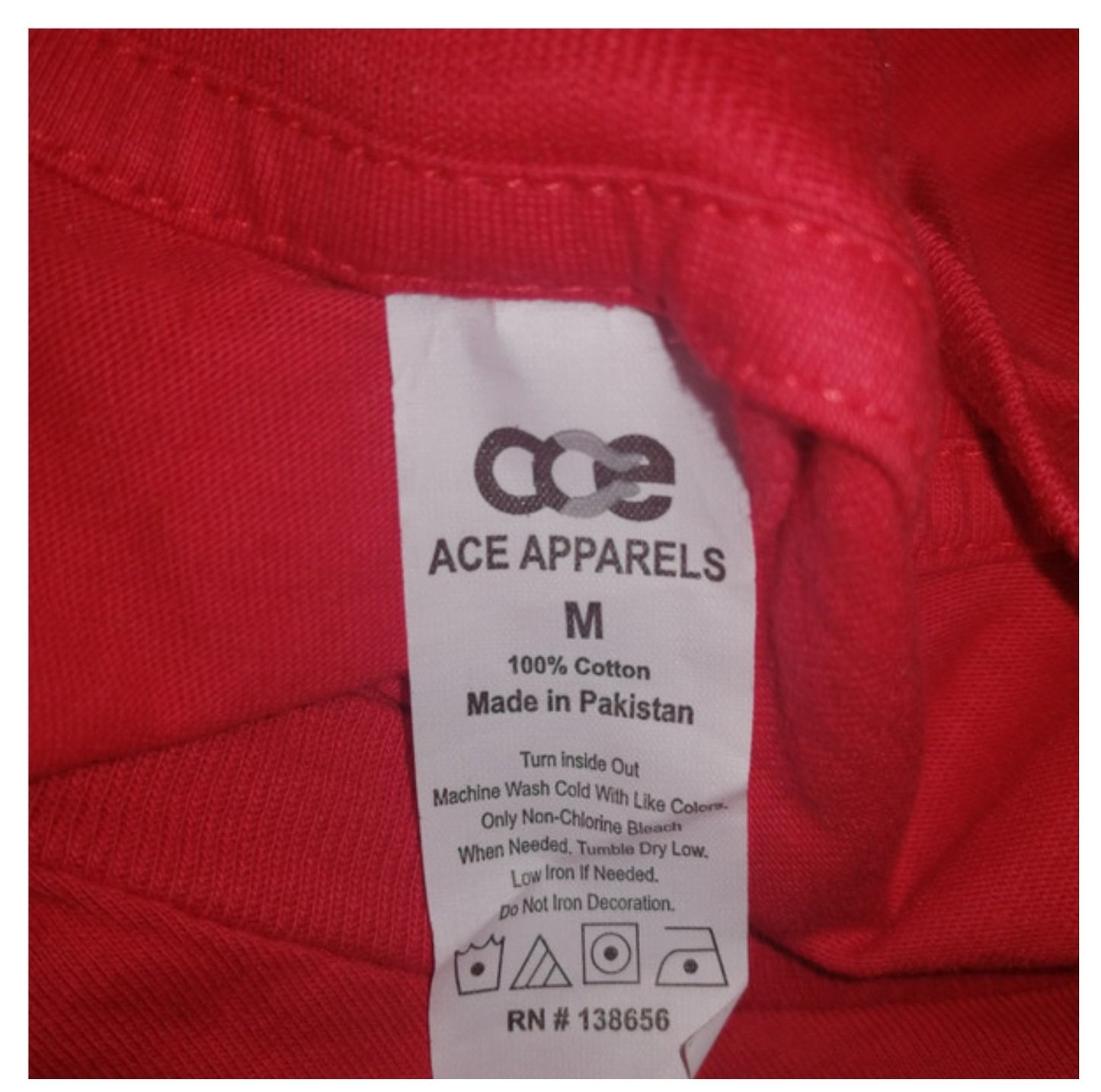 ,,ace"trikotažiniai marškinėliai (M dydis).