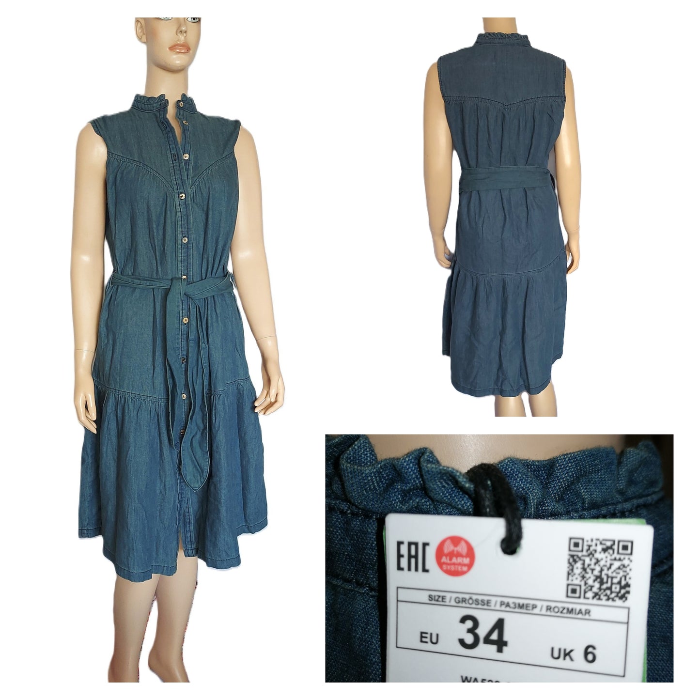 ,,RESERVED" minkšto džinso suknytė (34 dydis).