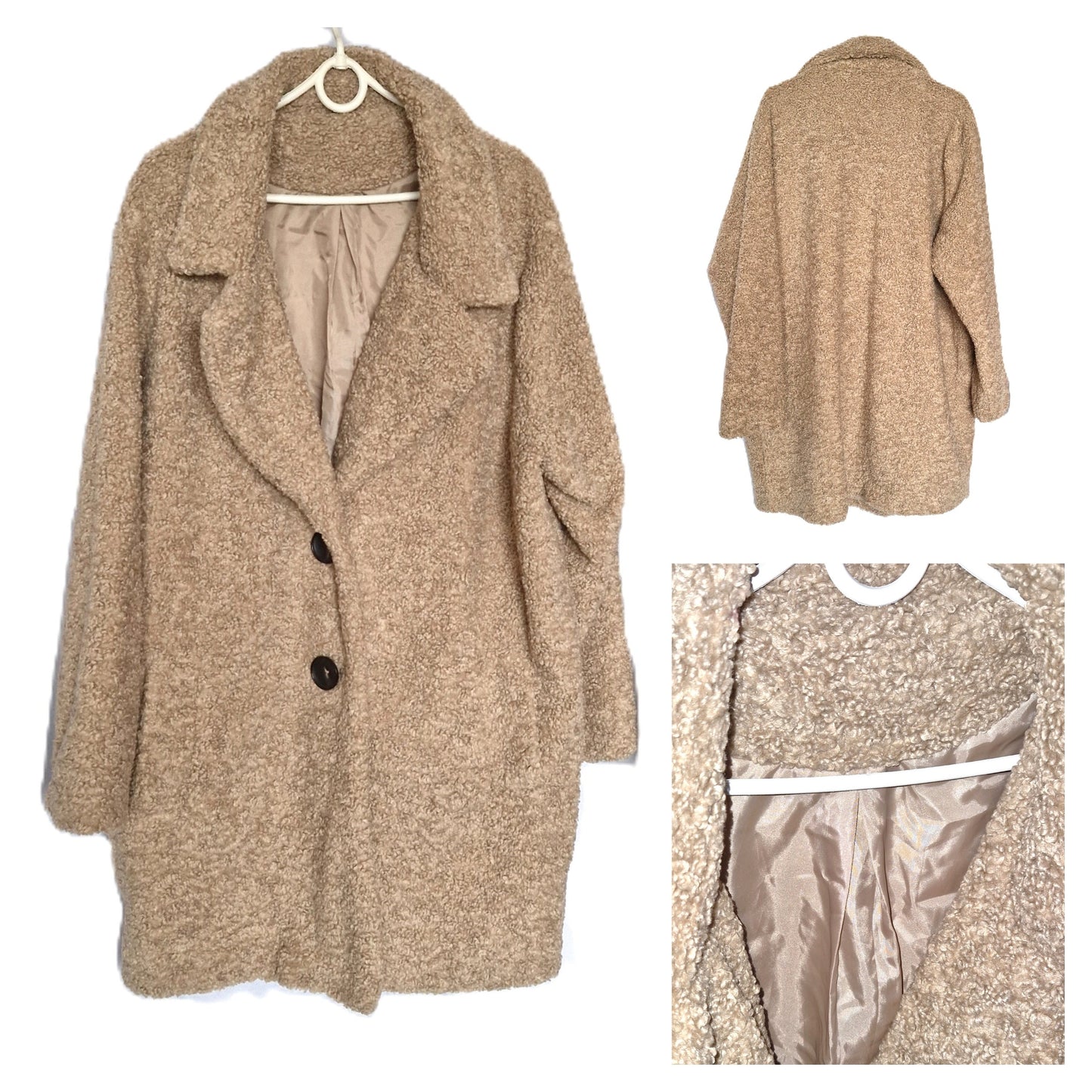 ,,Teddy" stiliaus paltas (4XL-5XL).