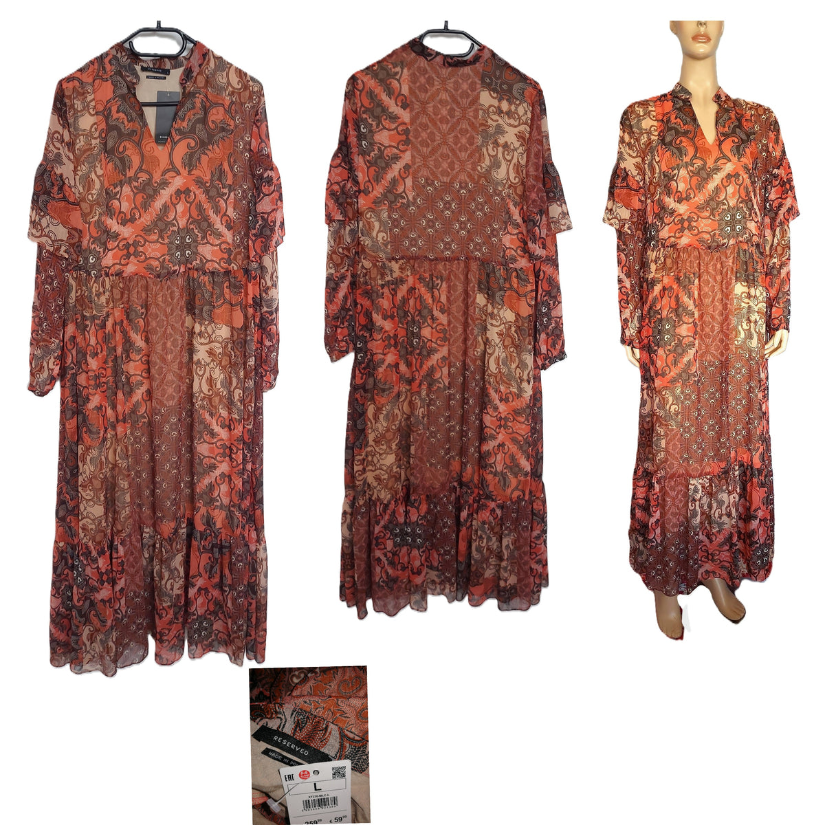 ,,RESERVED" ilga suknutė (L-3XL).