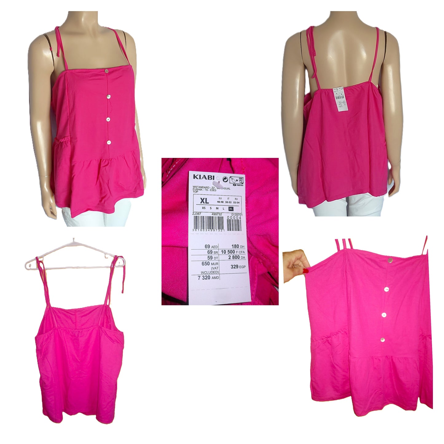 ,,KIABI" ryškios spalvos palaidinė (46-48 dydis).