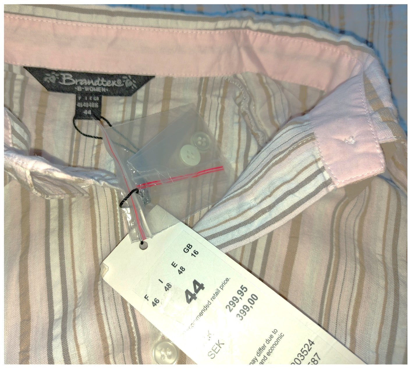 ,,Brandtex" medvilniniai marškiniai (44 dydis).