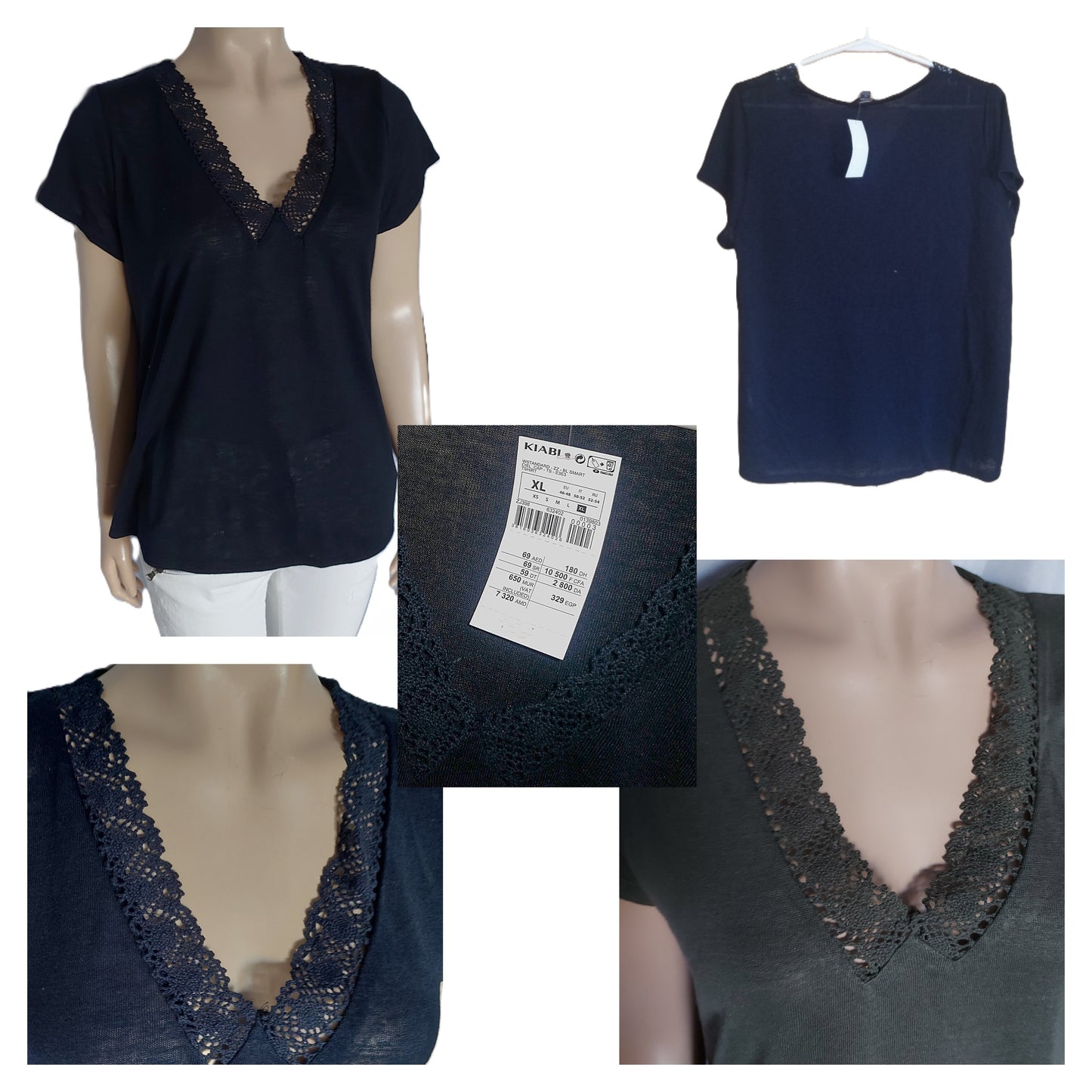 ,,KIABI" lengvi marškinėliai (46-48 dydis).