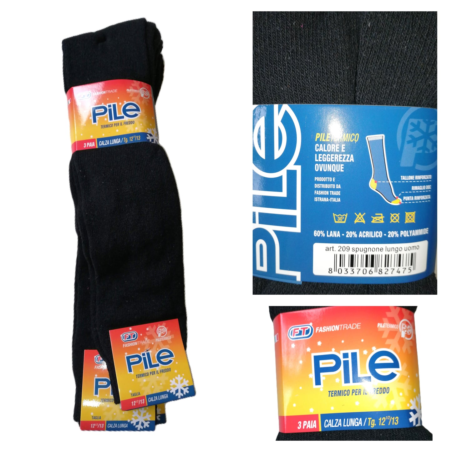 ,,pile" slidinėjimo kojinės (43-46 dydis).