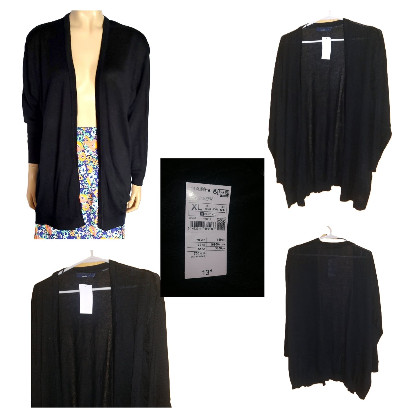 ,,KIABI" nestoras, megztas kardiganas (46-48 dydis).