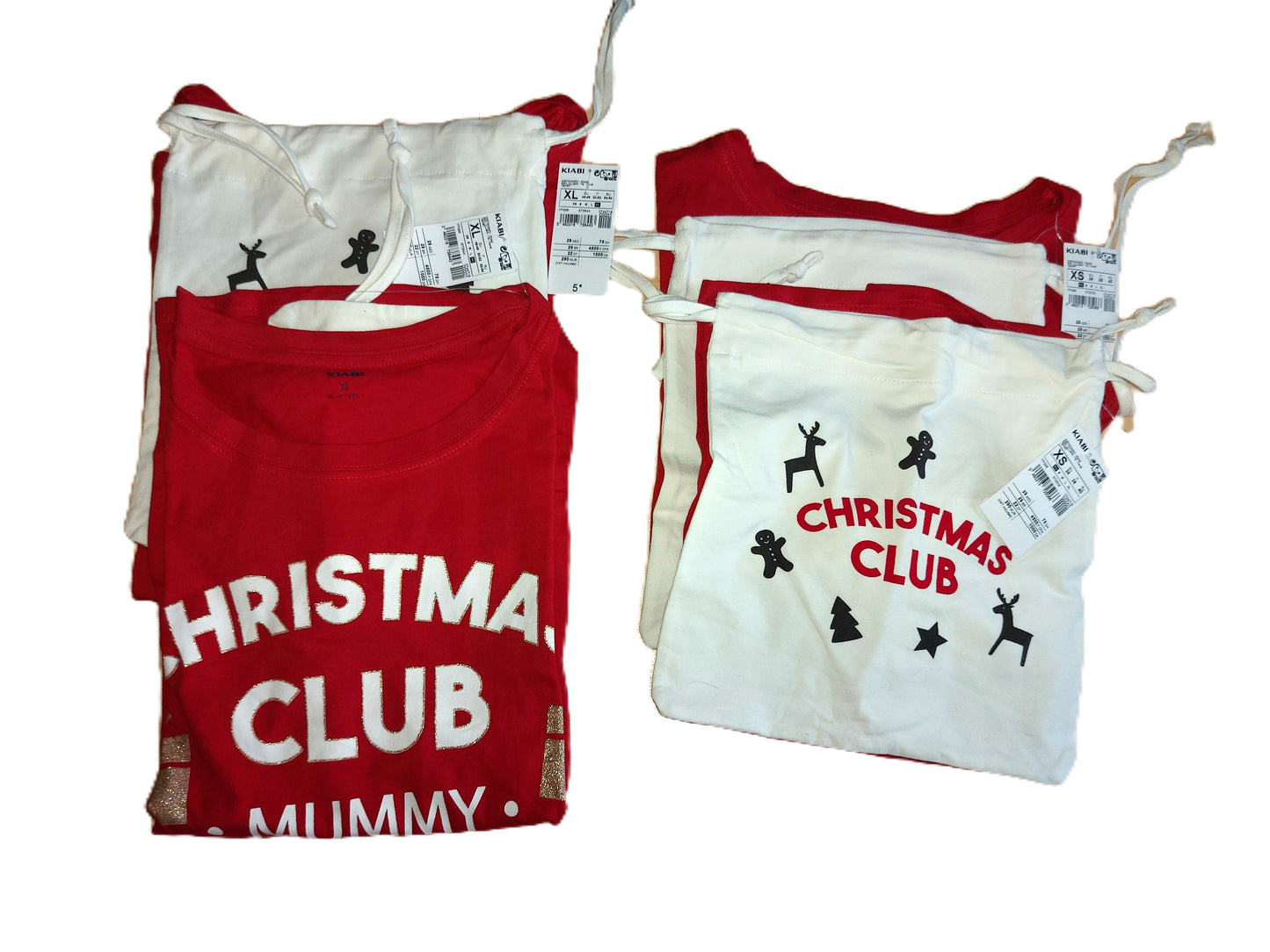 ,,Kiabi" medvilniniai marškinėliai kartu medvilninis maišelis.