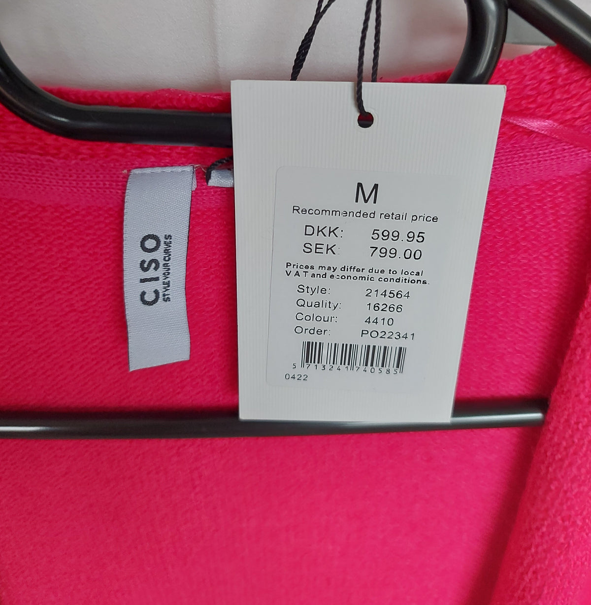 ,,CISO" ryškus, minkštas, ilgas kardiganas (S-2XL dydžiams).