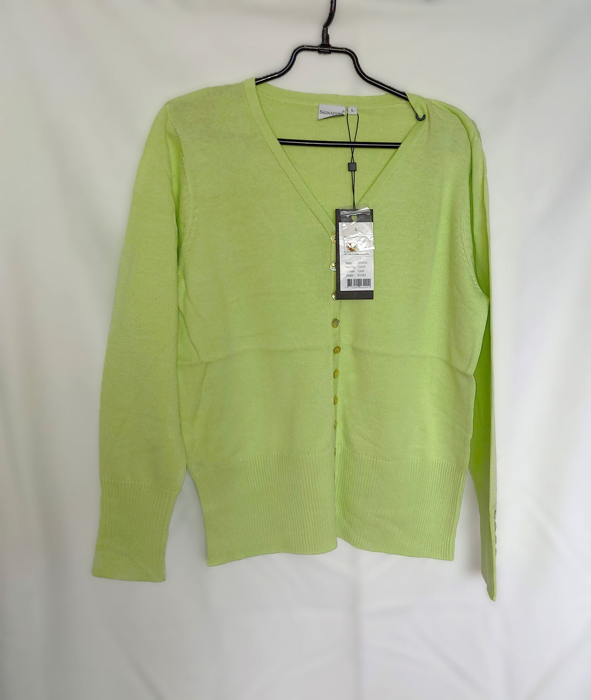 ,,SIGNATURE"nestoras užsegamas megztukas (S-XL dydis).