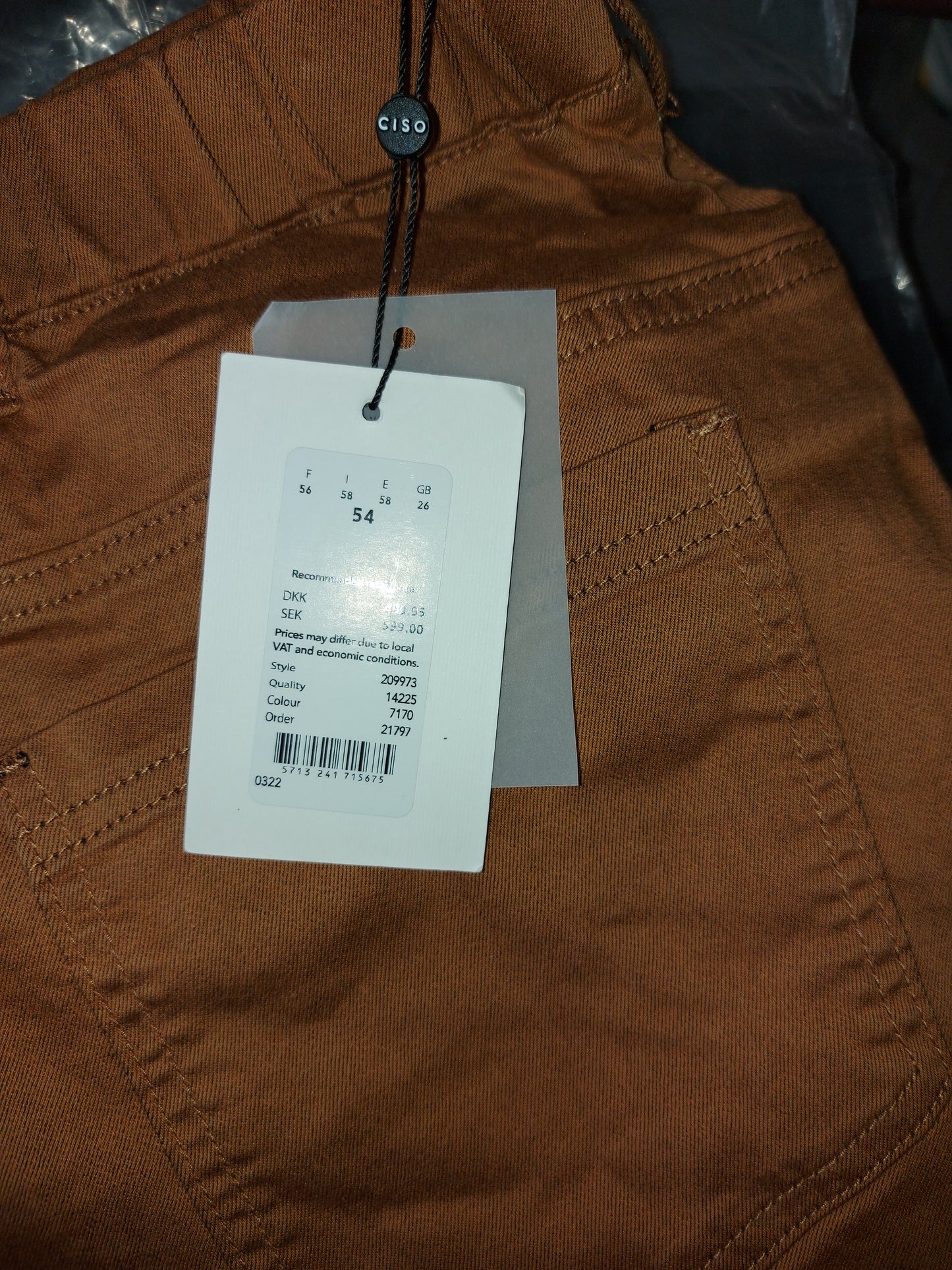 ,,CISO" ploni tampriniai džinsai vasarai (L-8XL dydis).