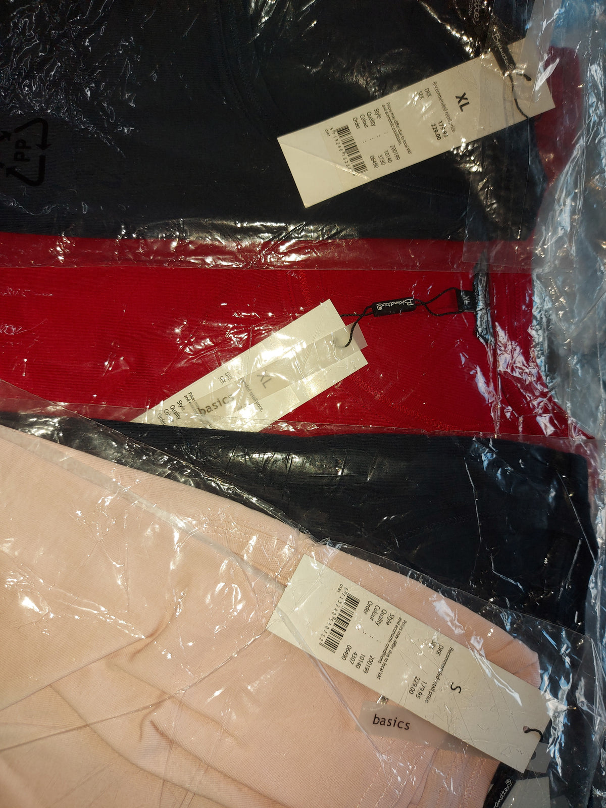 ,,Brandtex" trikotažiniai, medvilniniai marškinėliai (M-XXL dydis).