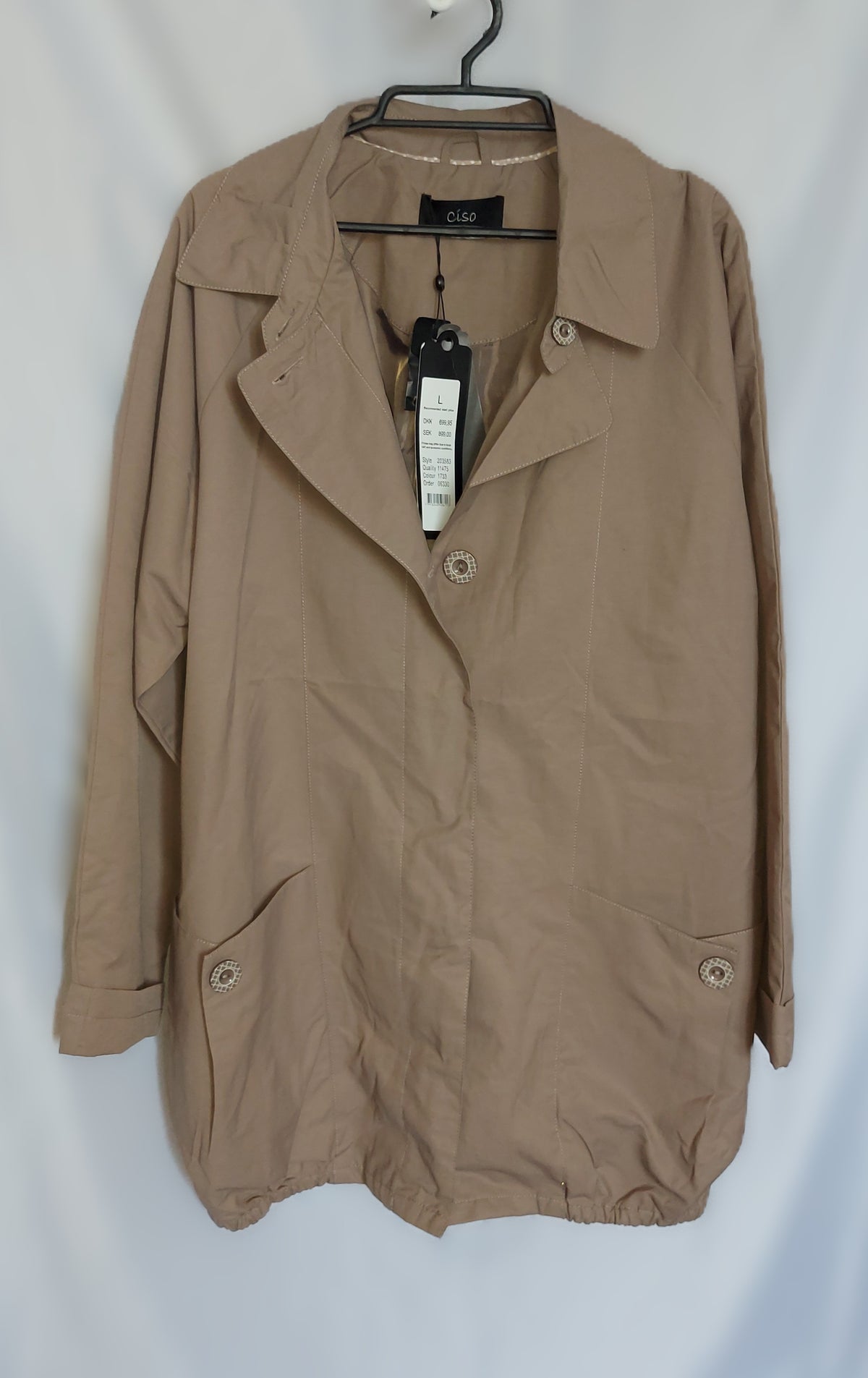"Ciso" trumpas lietpaltis-striukė (L-4XL dydis).
