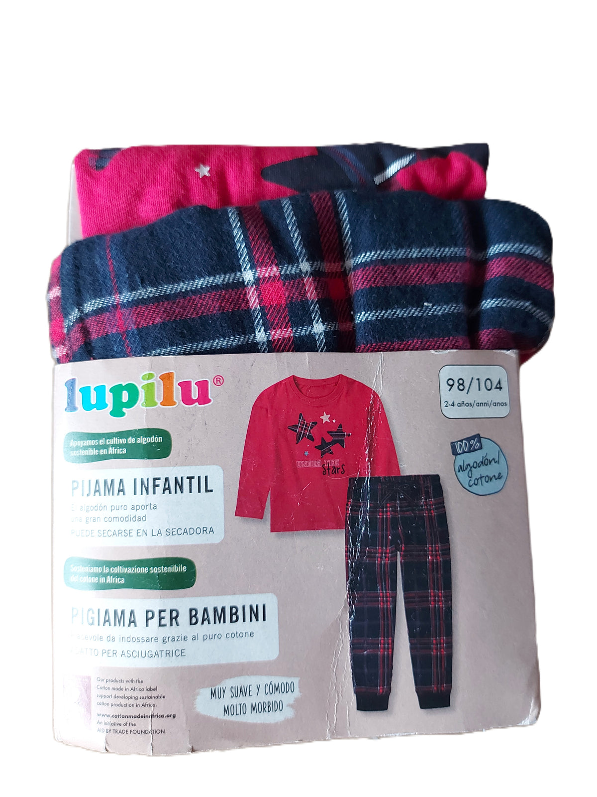 ,,Lupilu" medvilninė pižamytė (2-4 metai).