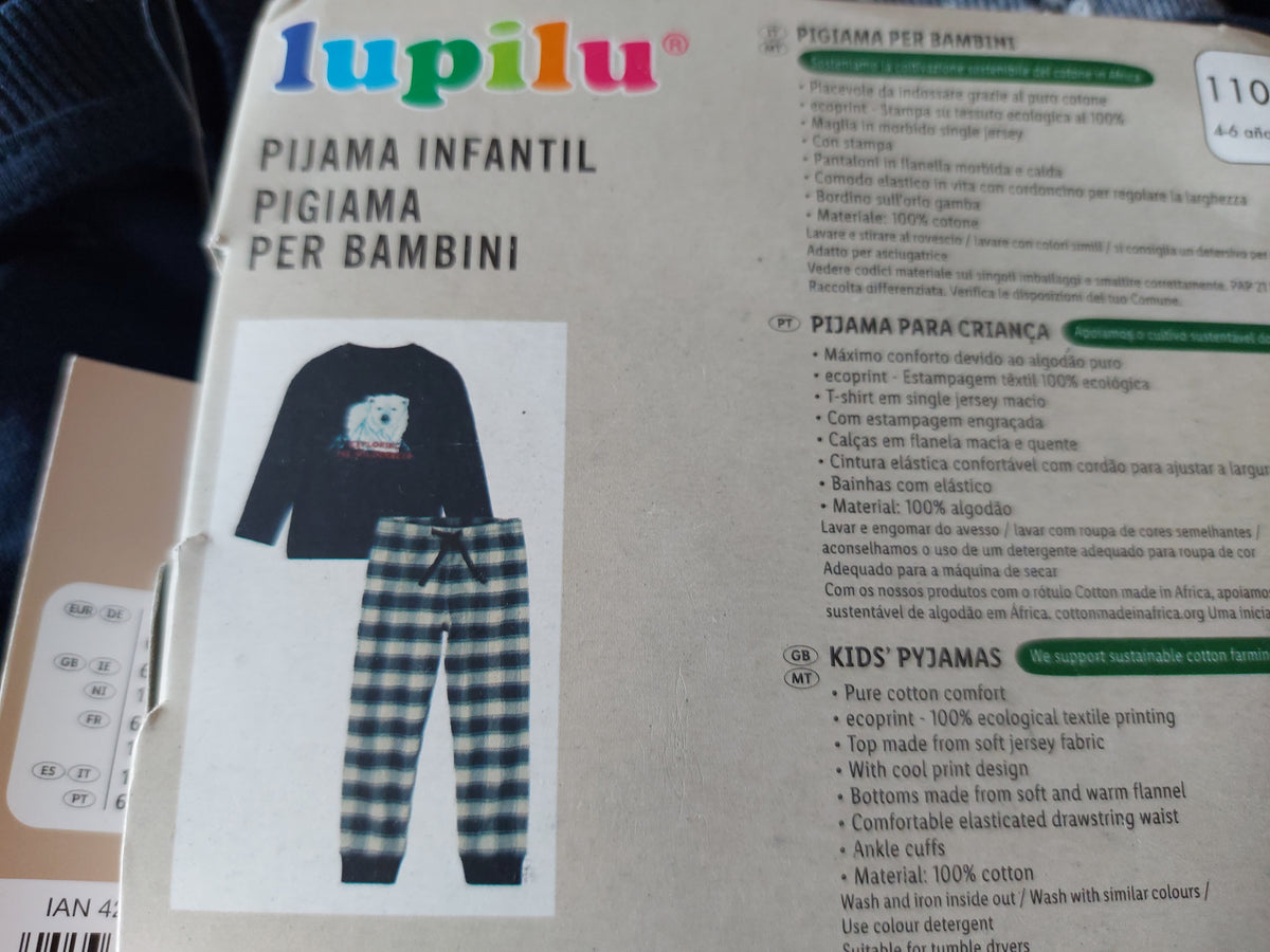 ,,Lupilu" medvilninė pižamytė (4-6; 6-8 metai).