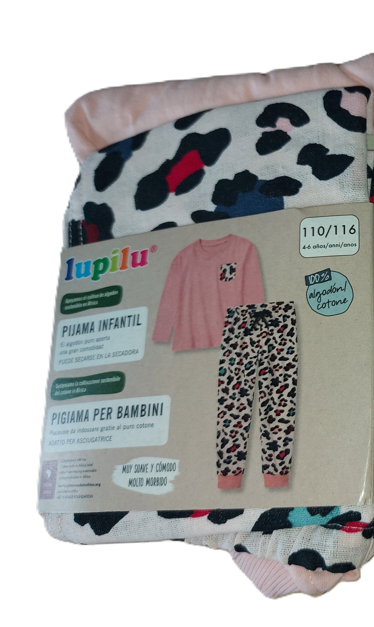 ,,Lupilu" medvilninė pižamytė (110/116, 4-6 metai).