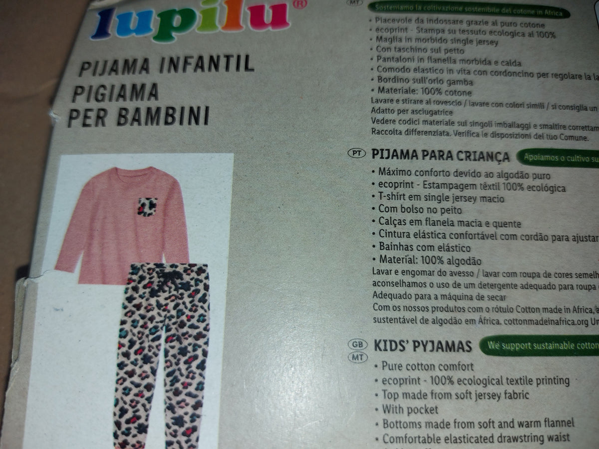 ,,Lupilu" medvilninė pižamytė (110/116, 4-6 metai).