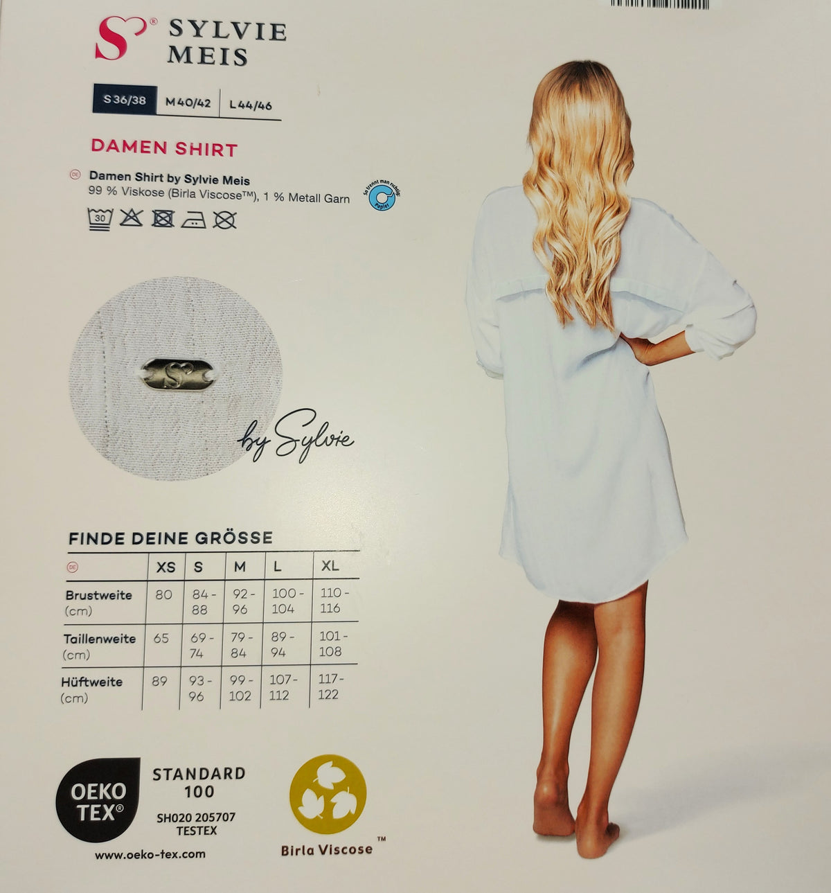 ,,Sylvie Meis" ilgi viskoziniai marškiniai (36-46 dydis).