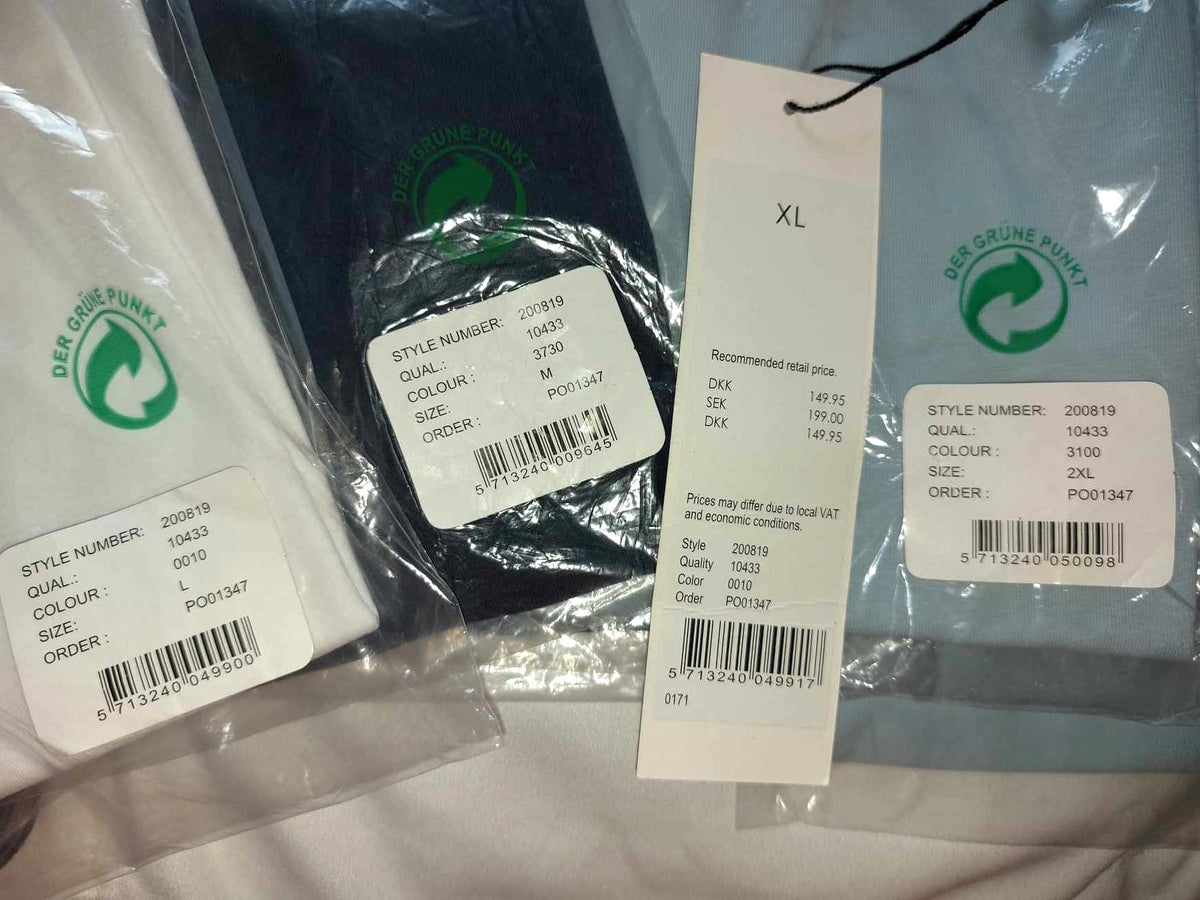 ,,Brandtex" trikotažiniai, medvilniniai marškinėliai (M-3XL dydis).