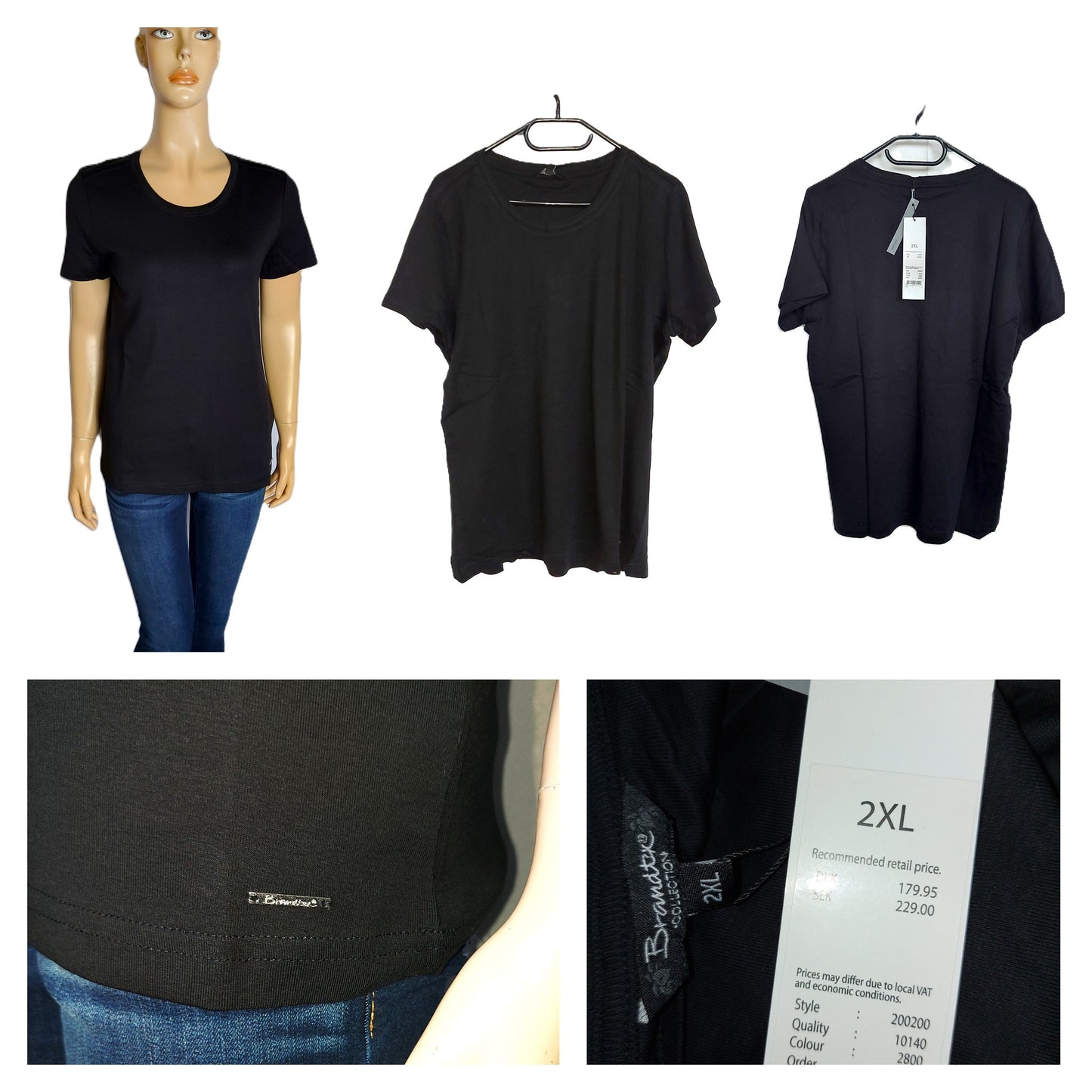 ,,Brandtex" trikotažiniai marškinėliai (2XL-3XL).