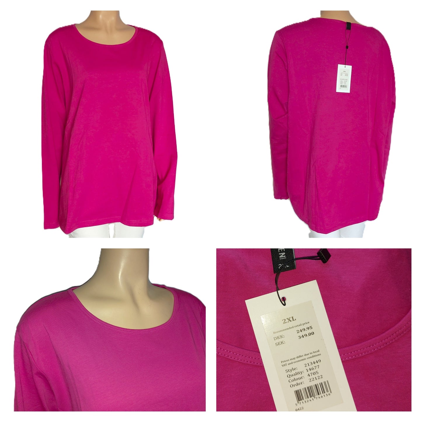 ,,JENSEN" trikotažinė palaidinė (2XL-4XL)