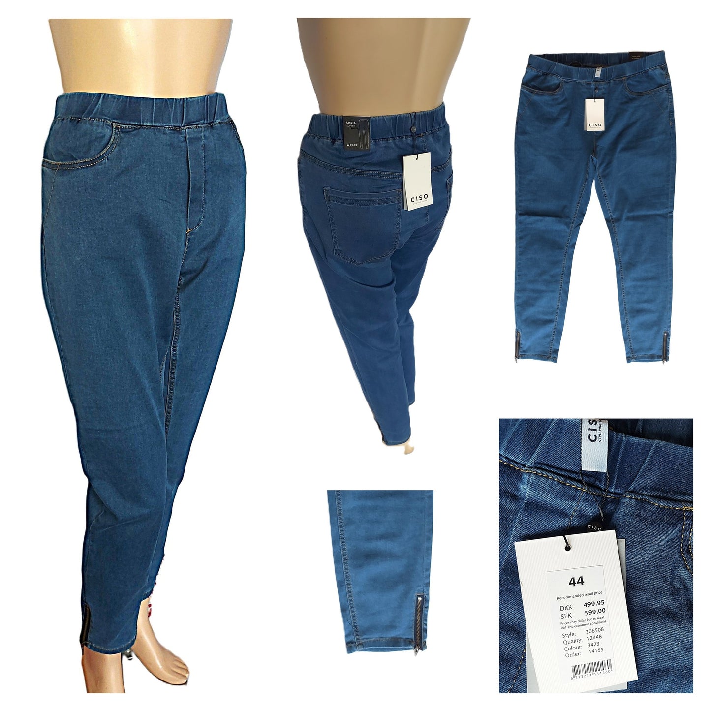 ,,CISO"Slim fit stiliaus džinsai  (2XL-3XL).