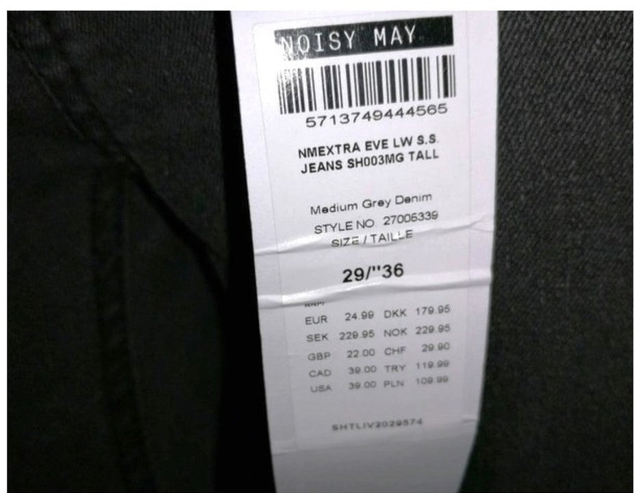 ,,NOISY MAY" aptempti, nestori džinsai (36 dydis).