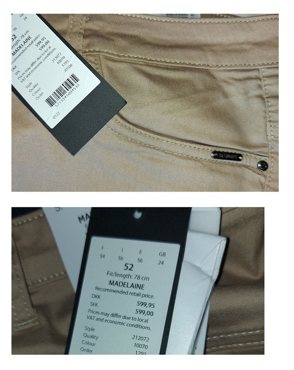 ,,Brandtex" Straight fit stiliaus džinsai (52 dydis).