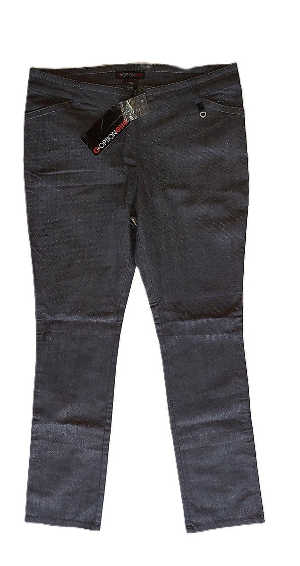 ,,OPTIONELLE" tiesūs džinsai su blizgiu (L-XL).