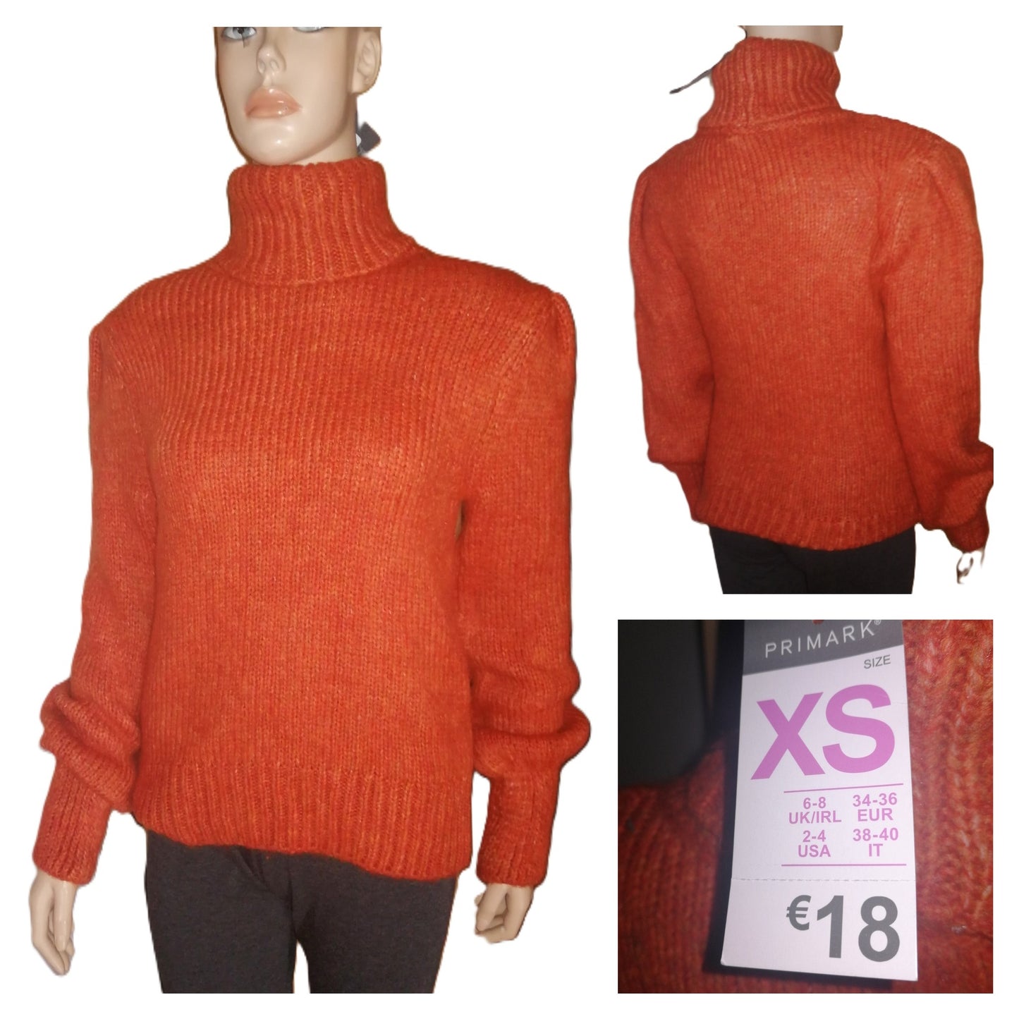 ,,PRIMARK" šiltas, minkštutis megztukas (34-36 dydis).