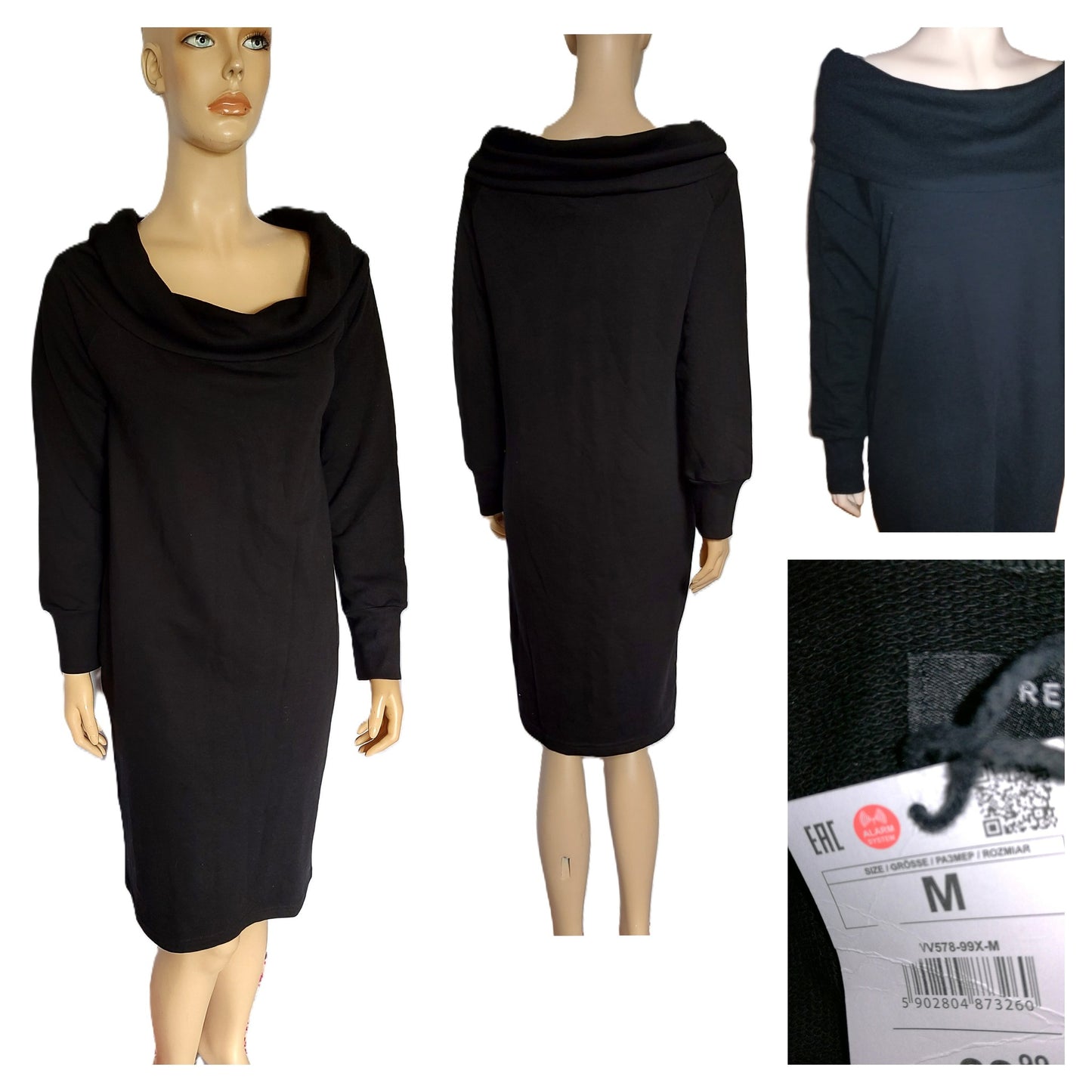 ,,RESERVED"  trikotažinė suknutė su medvilne (M-XL).