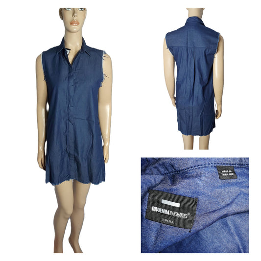 ,,DR.DENIM" džinsinė suknutė-tunika (XS-S).