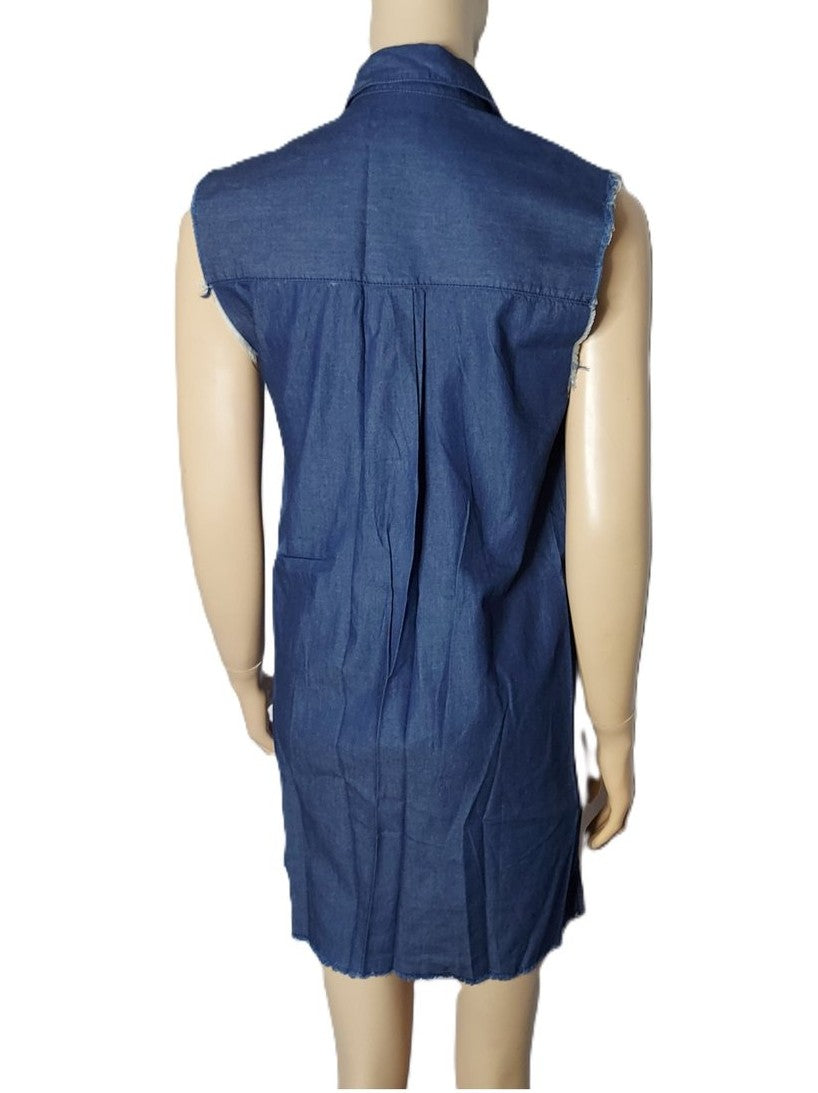 ,,DR.DENIM" džinsinė suknutė-tunika (XS-S).