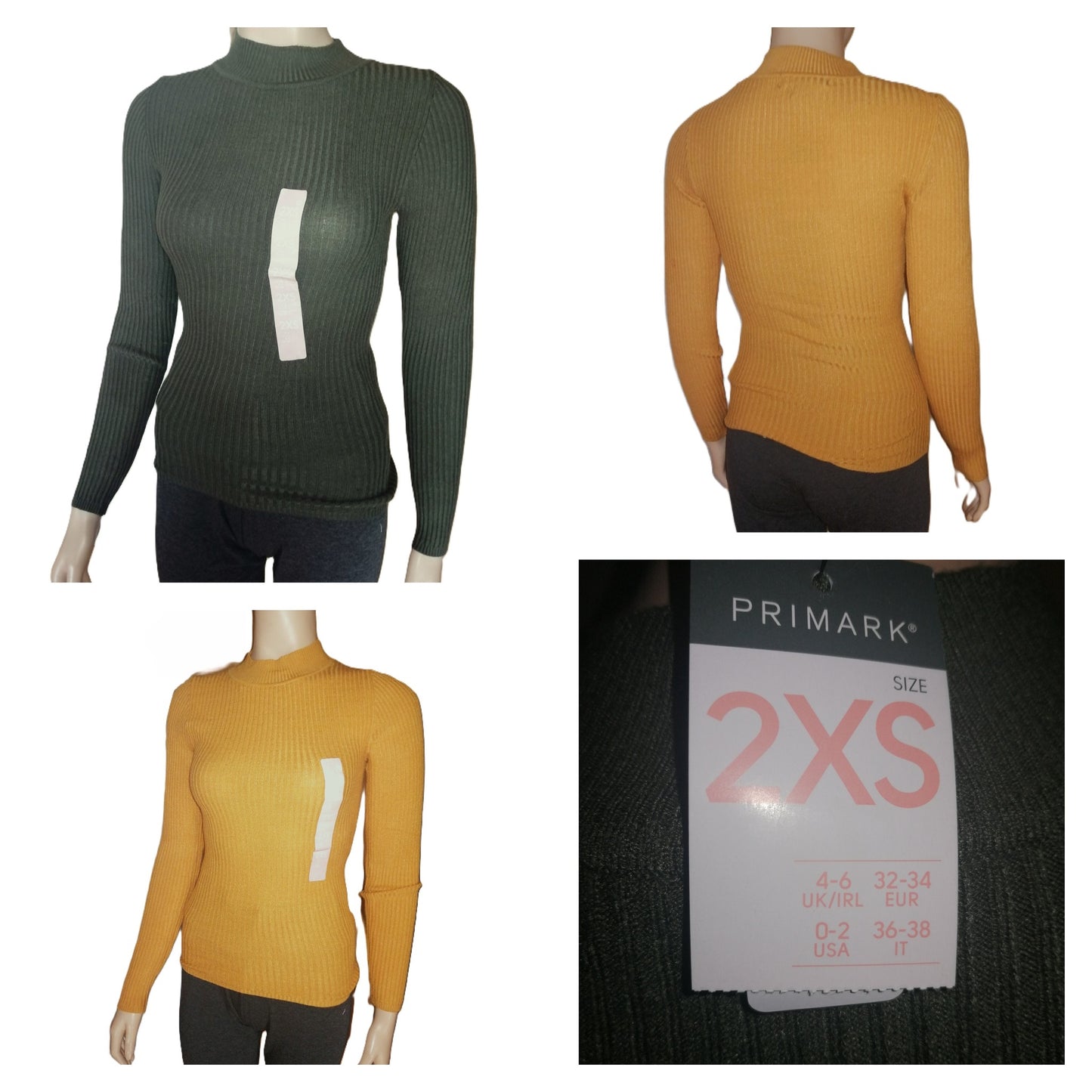 ,,PRIMARK" ploni megztukai aukšteniu kaklu (32-34 dydis).